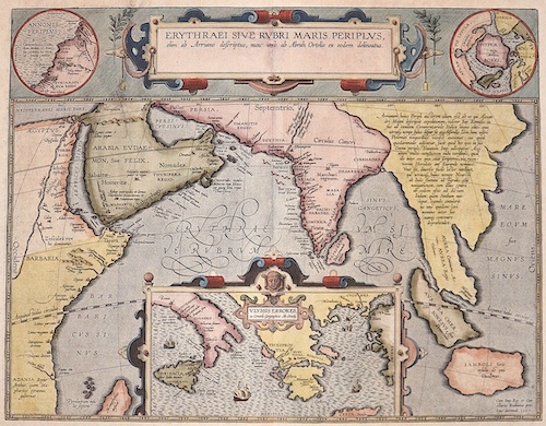 Antique Map Ortelius Erythraei sive Rubri Maris Periplus