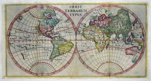 Orbis Terrarum Typus (1700) shows the total world with California as island