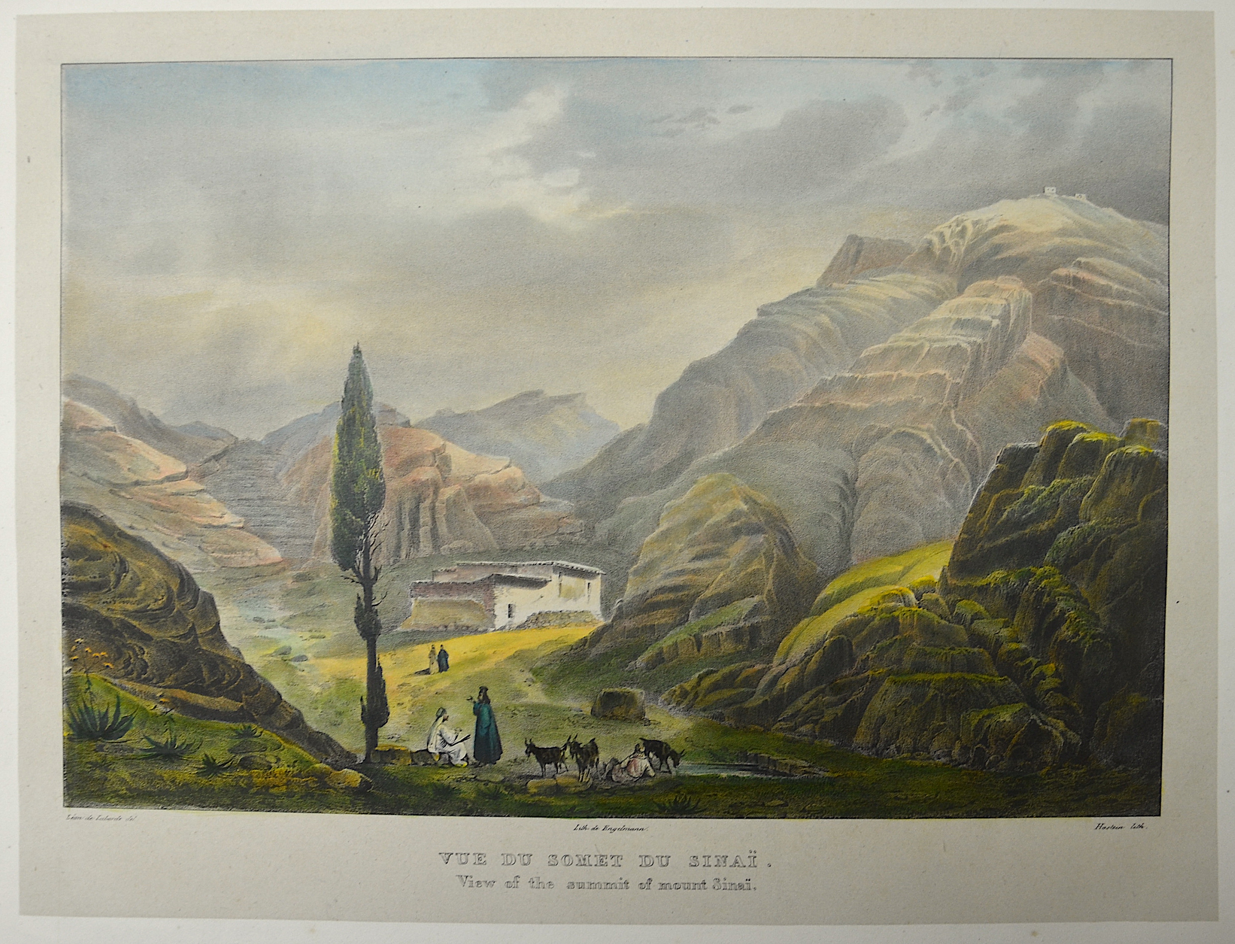 Engelmann  Vue du Somet du Sinai/ View of the Summet of mount Sinai