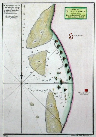 1343 Plan of Portendic called also Portu d´Addi or Penia taken from Labat