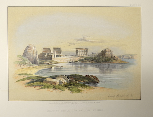 Vaugondy, de Didier/ Gilles Robert Island of Philoe, looking over the Nile