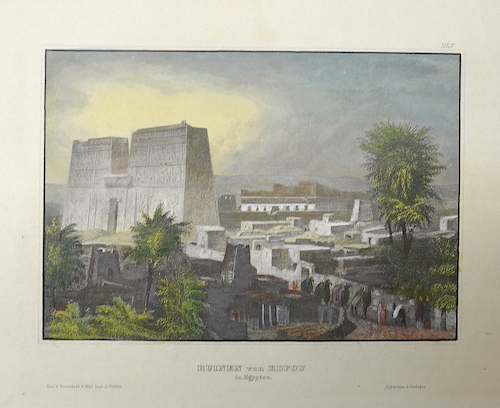 Kunstanstalt Hildburghausen  Ruinen von Edfou in Egypten