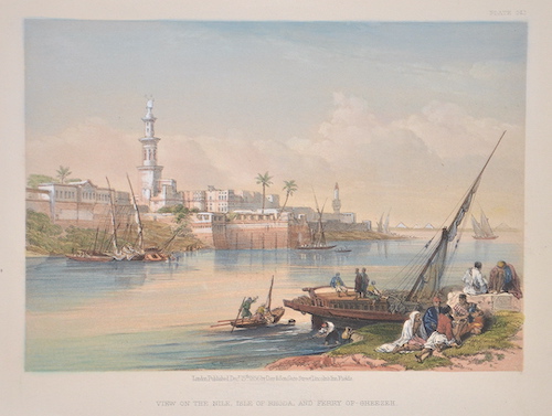 Vaugondy, de Didier/ Gilles Robert View of the Nile, Isle of Rhoda, and ferry of – Gheezeh