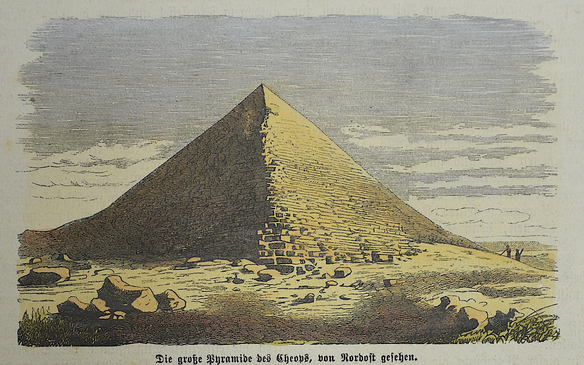 Anonymus  Die große Pyramide des Cheops, von Nord-Ost gesehen