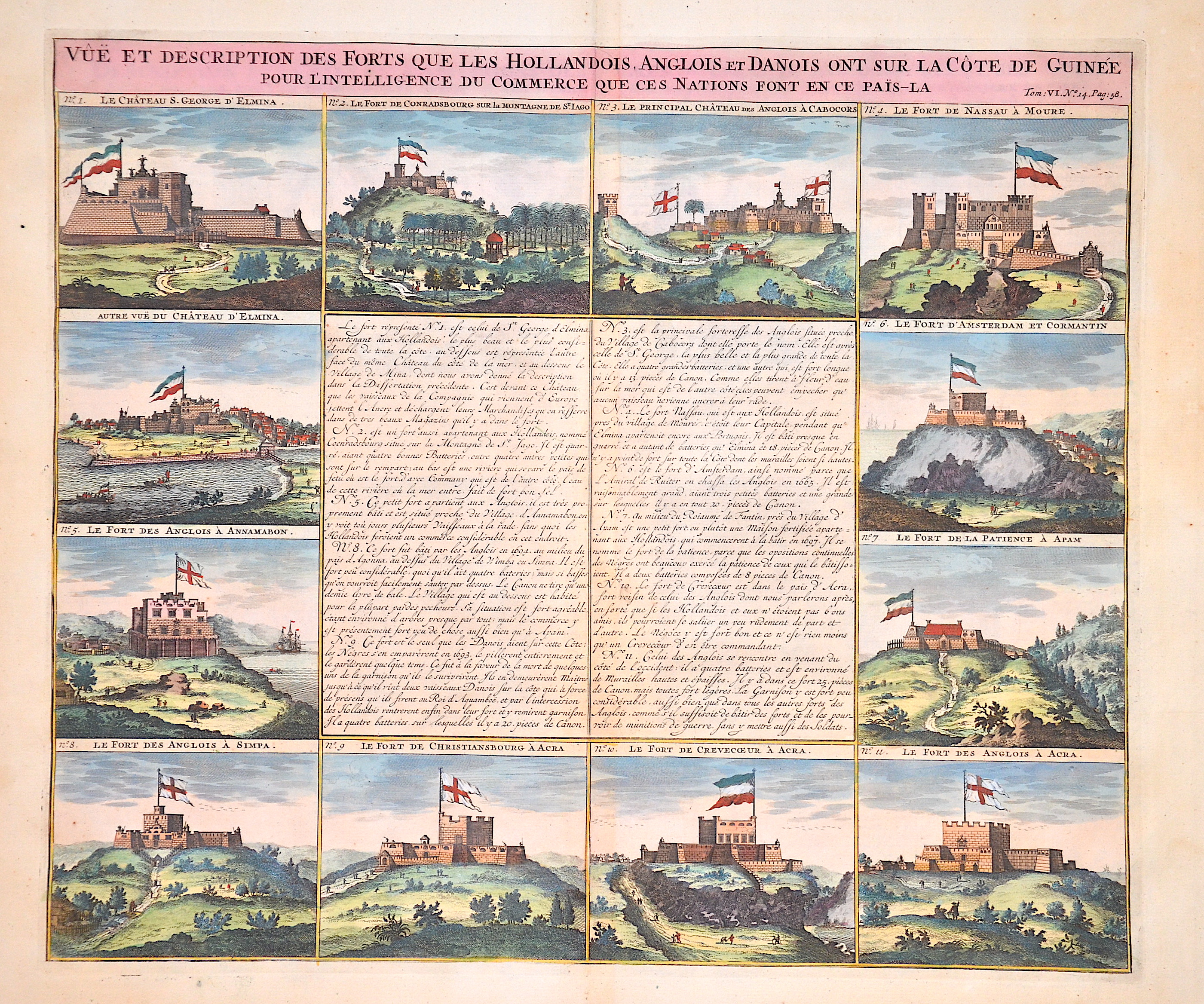 Chatelain Henri Abraham Vue et description des Forts Que Les Hollandois, Anglois, et Danois ont sur la cote de Guinee