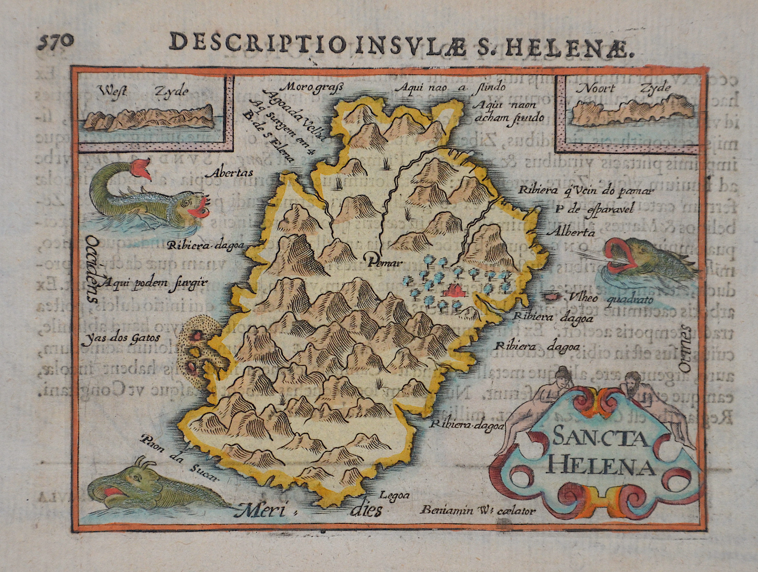 Bertius  Descriptio Insulae S. Helenae, / Sancta Helena