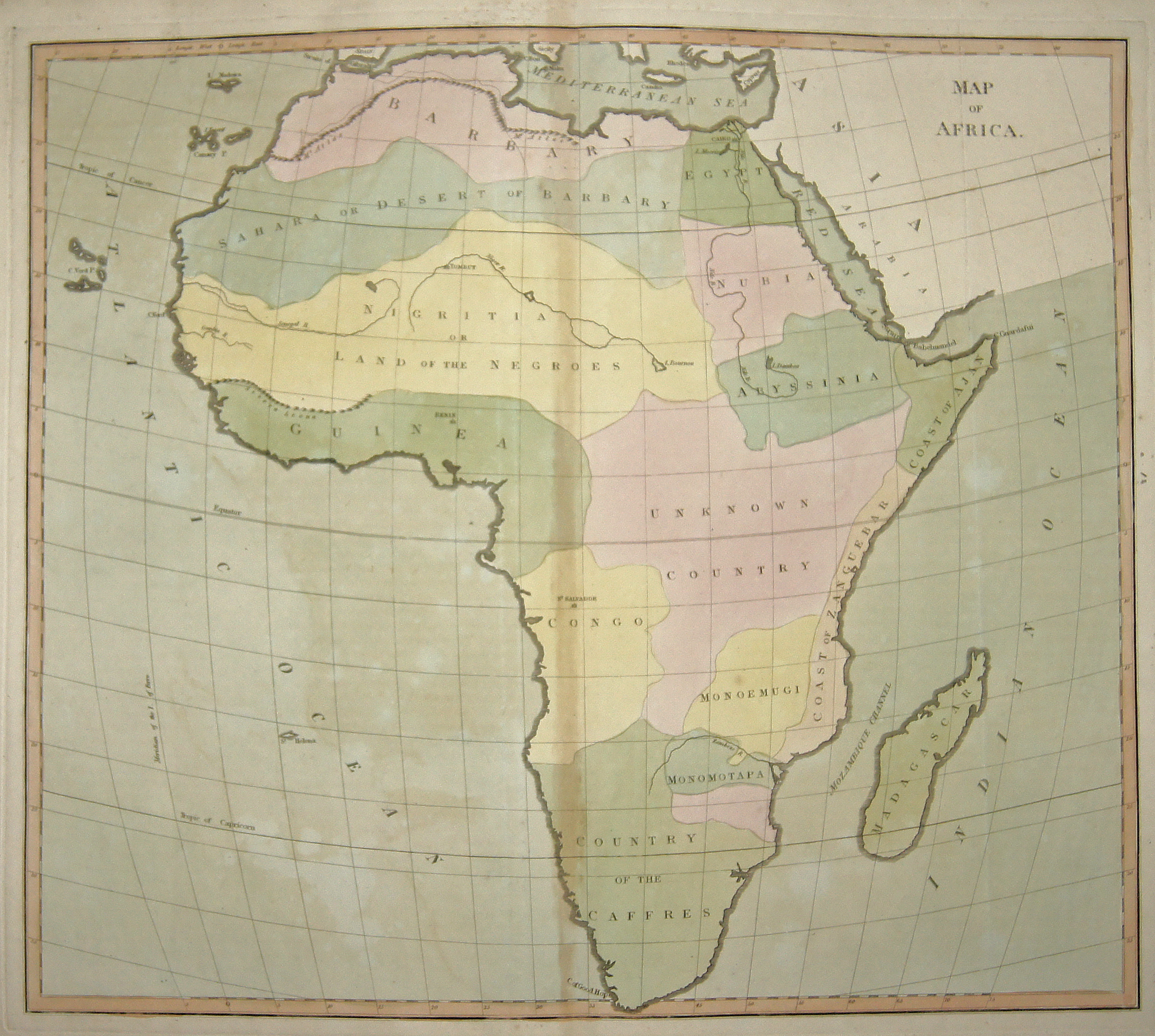 Anville´d Jean Babtiste Map of Africa.