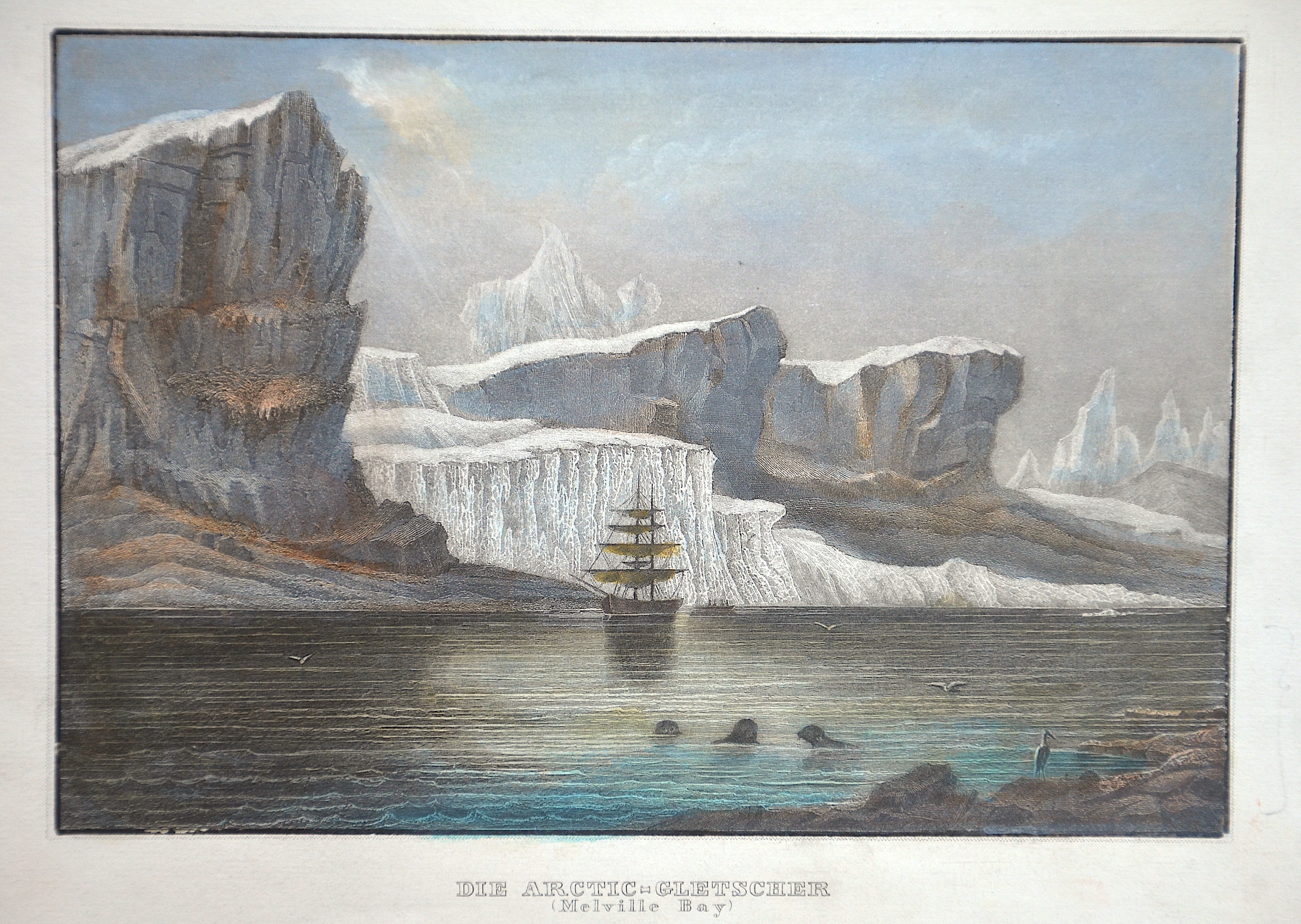 Kunstanstalt Hildburghausen  Die Arctic-Gletscher (Melville Bay)