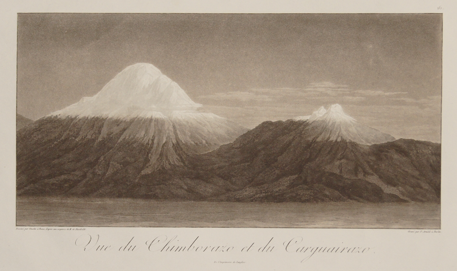 Arnold  Vue du Chimborazo et du Carguairazo.