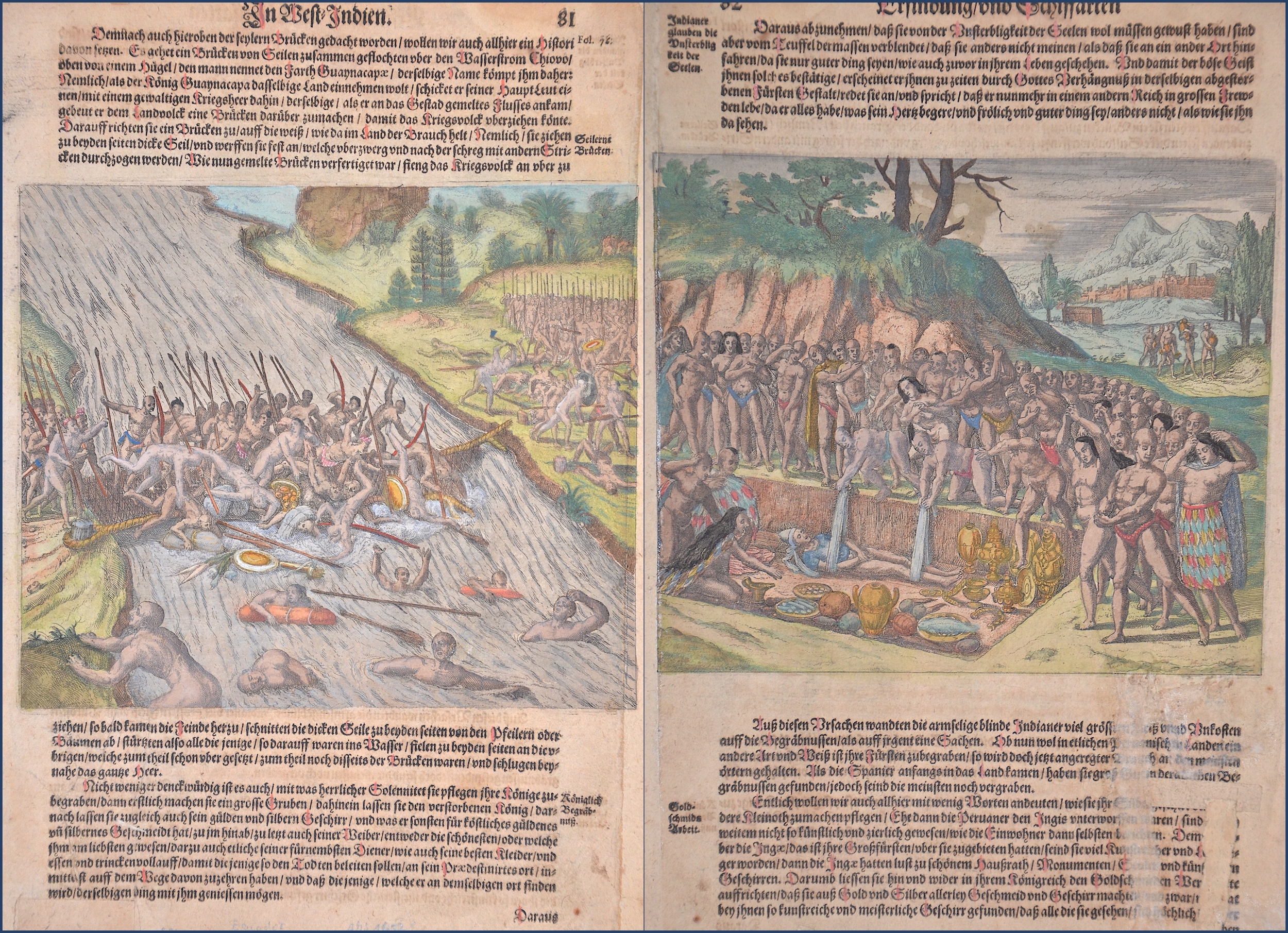Bry, de - Merian Theodor D. - Matthäus In West-Indien. Seilerne Brücken.
