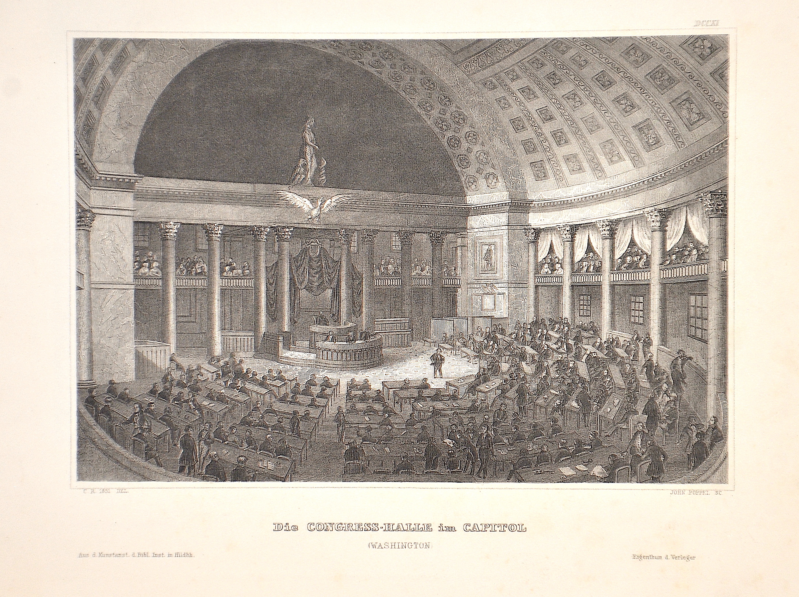 Poppel Johann Gabriel Friedrich Die Kongress-Halle im Capitol