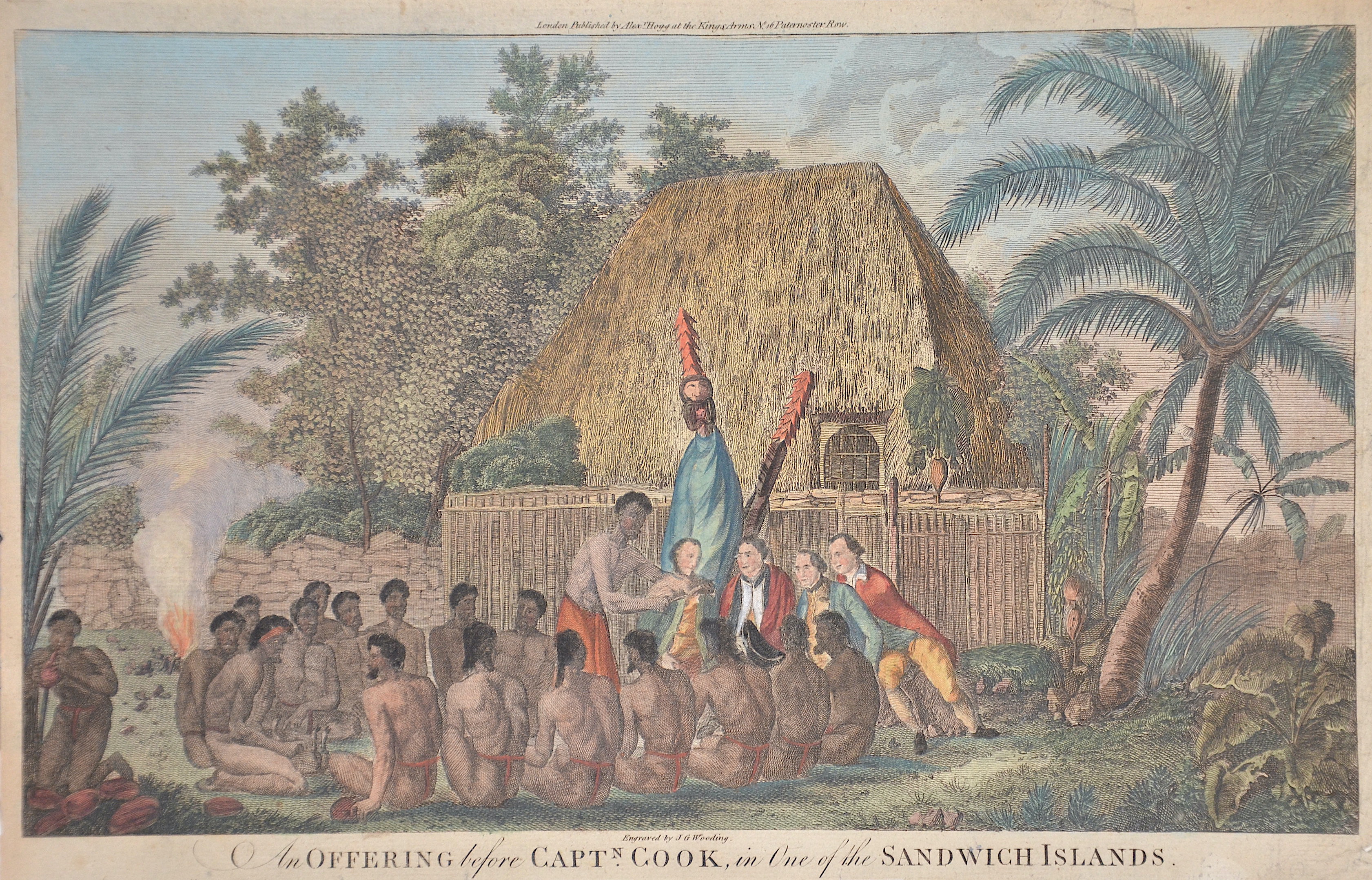 Webber An offering bevor Captain Cook, in One of the Sandwich Islands
