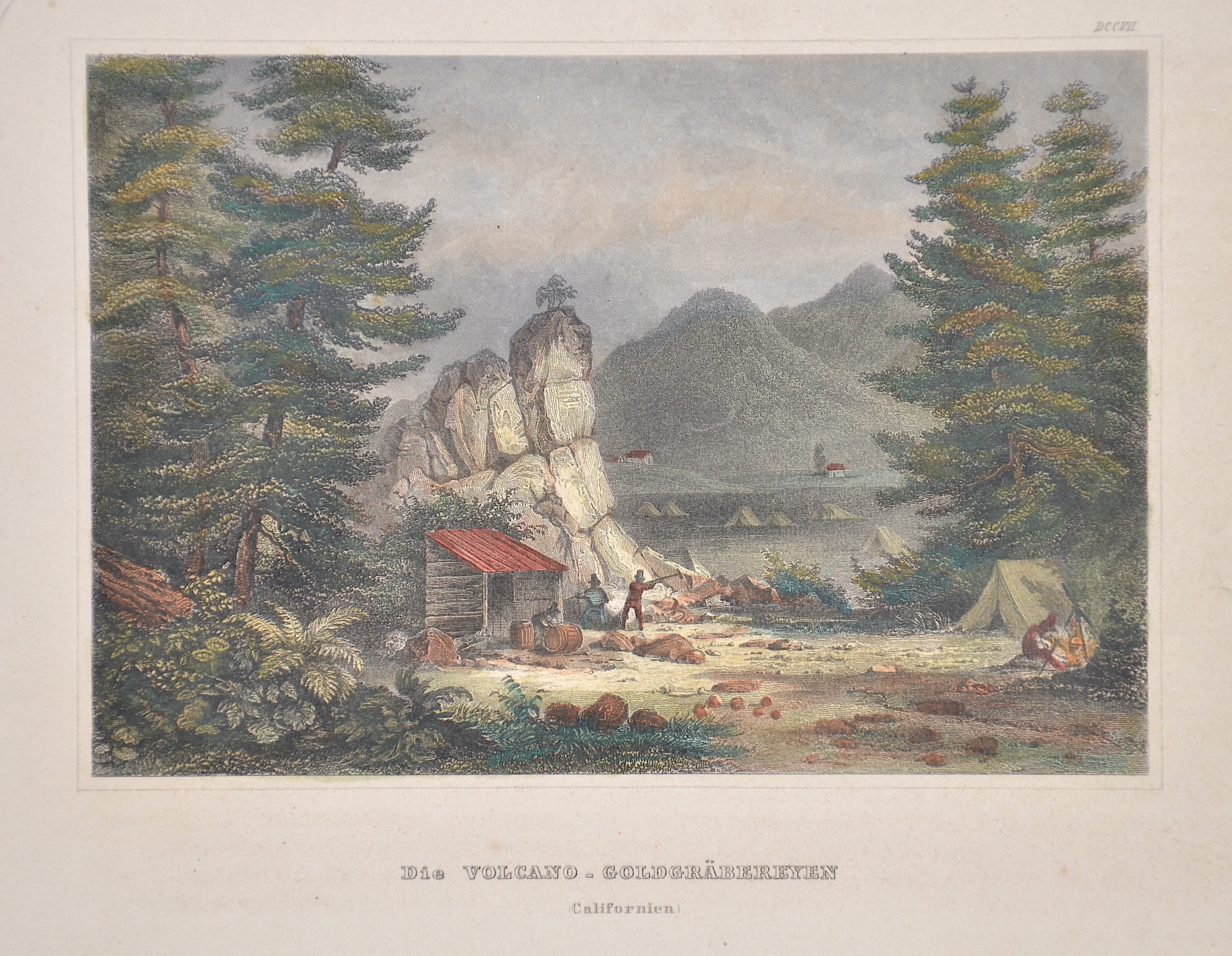 Kunstanstalt Hildburghausen Die Volcano-Goldgräbereyen (Californiene)