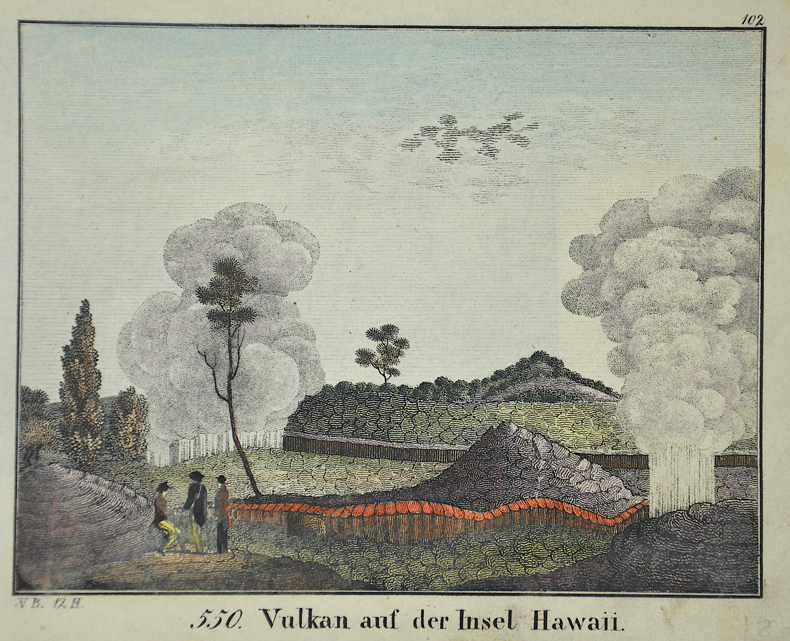 Anonymus Vulkan auf der Insel Hawaii. 550.