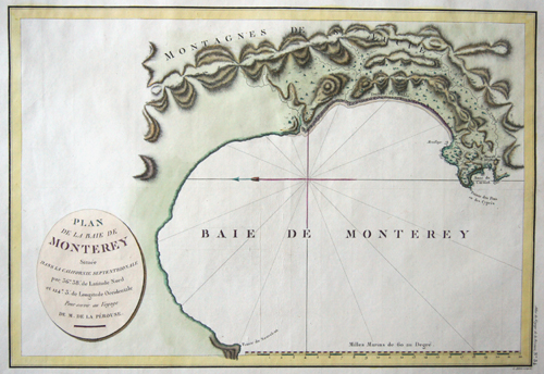 Pérouse, la Jean Francois Plan de la Baye de Monterey……