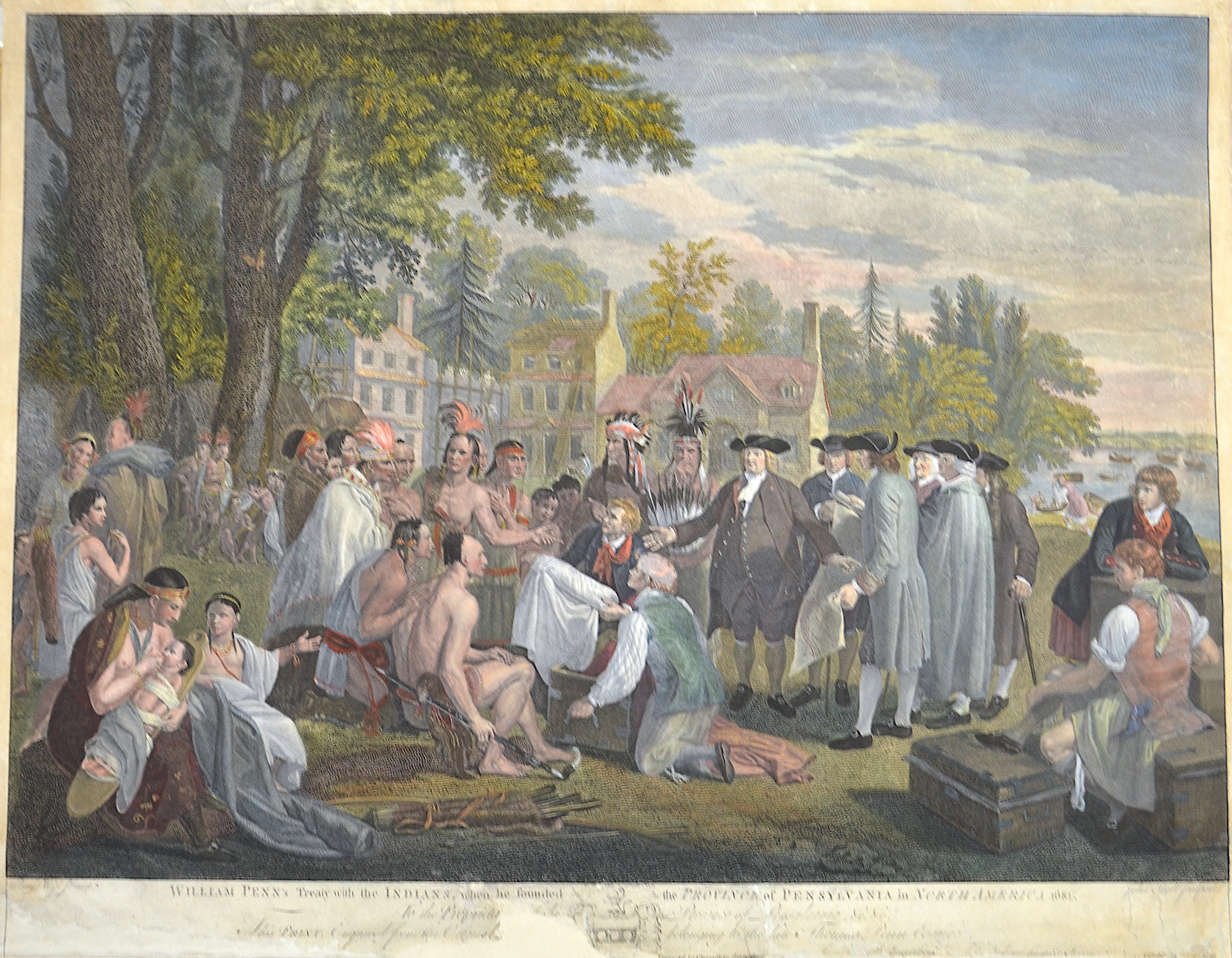 Holl J. William Penns Treaty with the Indians, when he founded the Province of Pensylvania in North America 1681