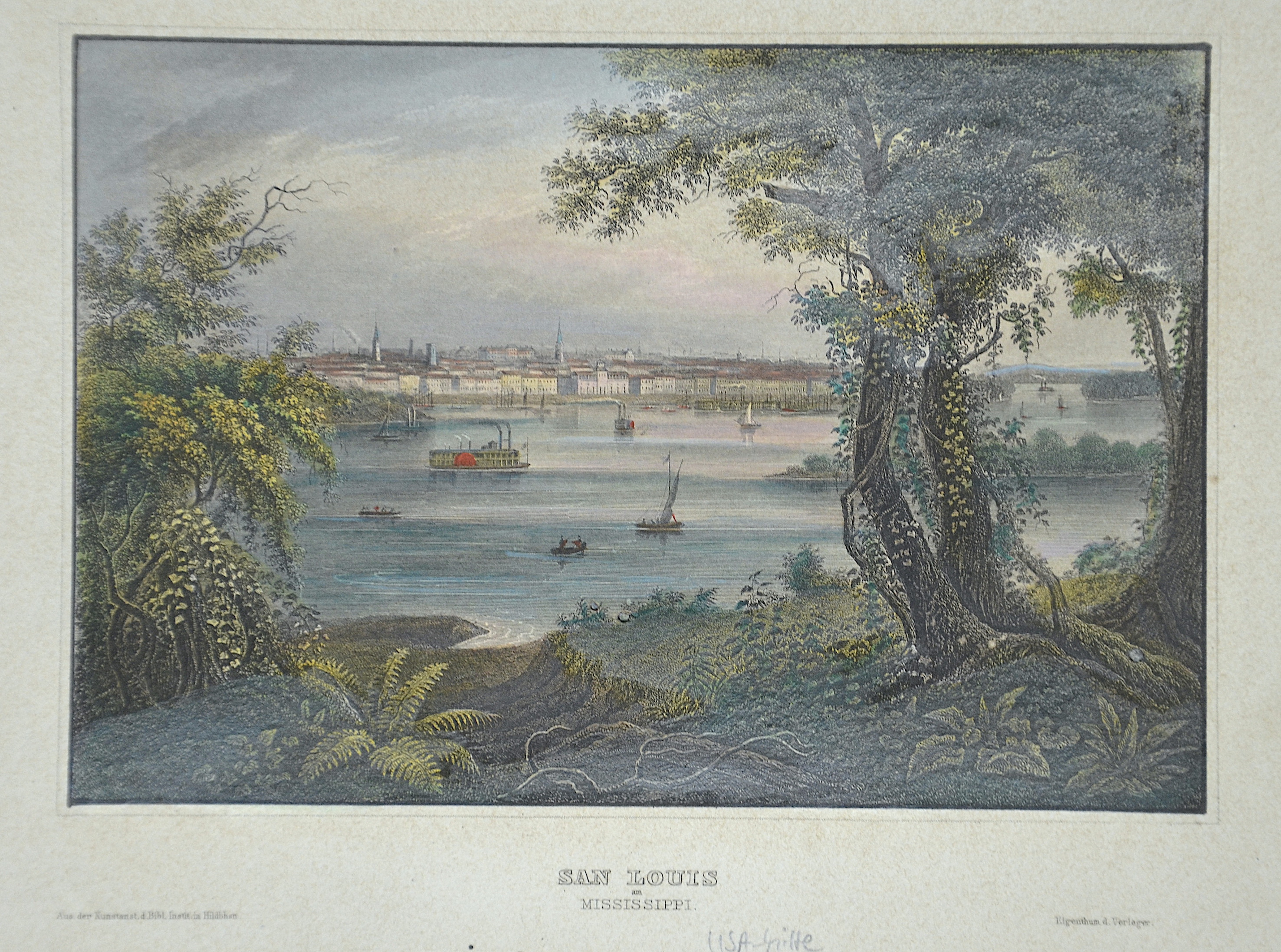 Kunstanstalt Hildburghausen San Louis am Mississippi.