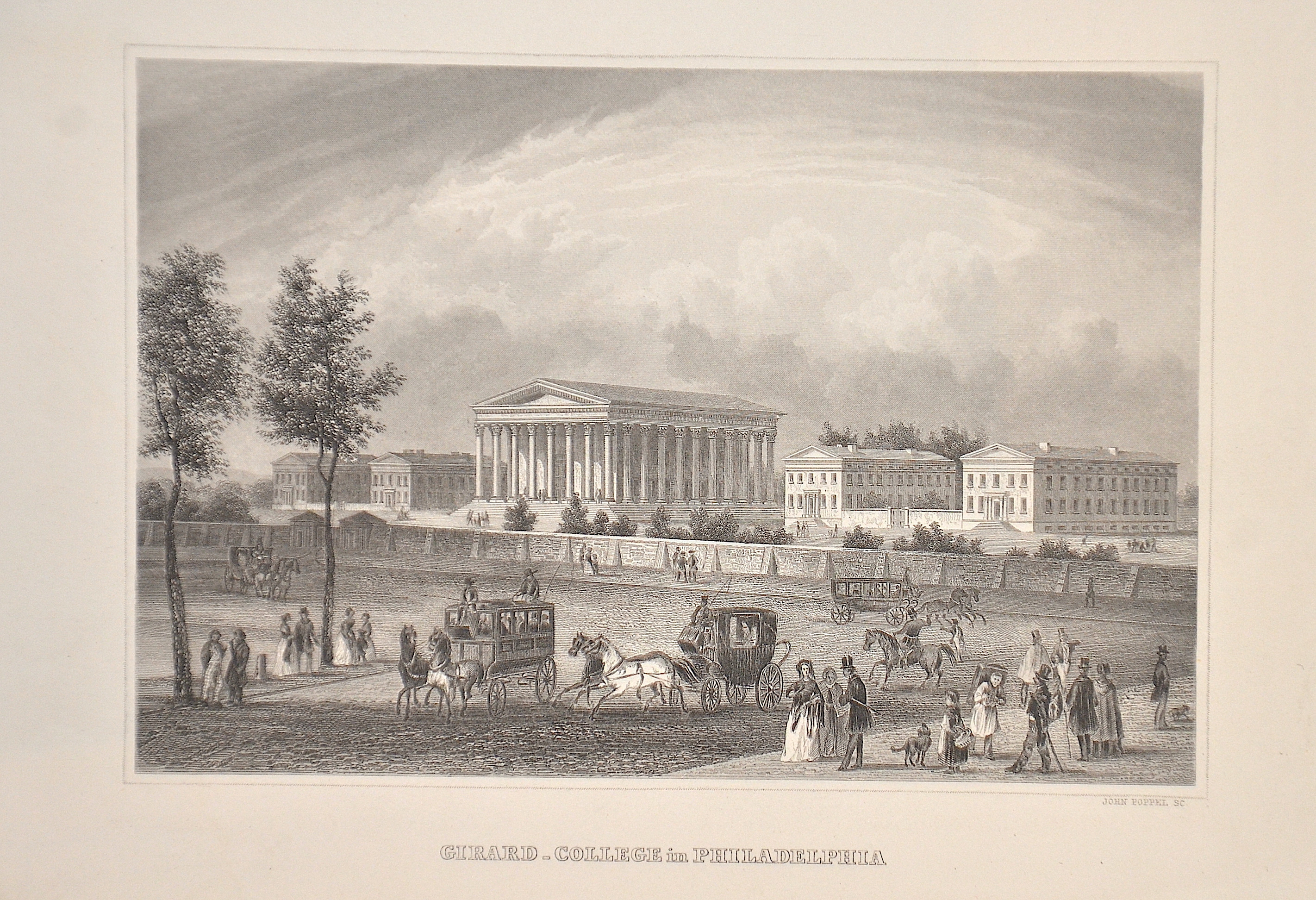 Poppel Johann Gabriel Friedrich Girard-College in Philadelphia