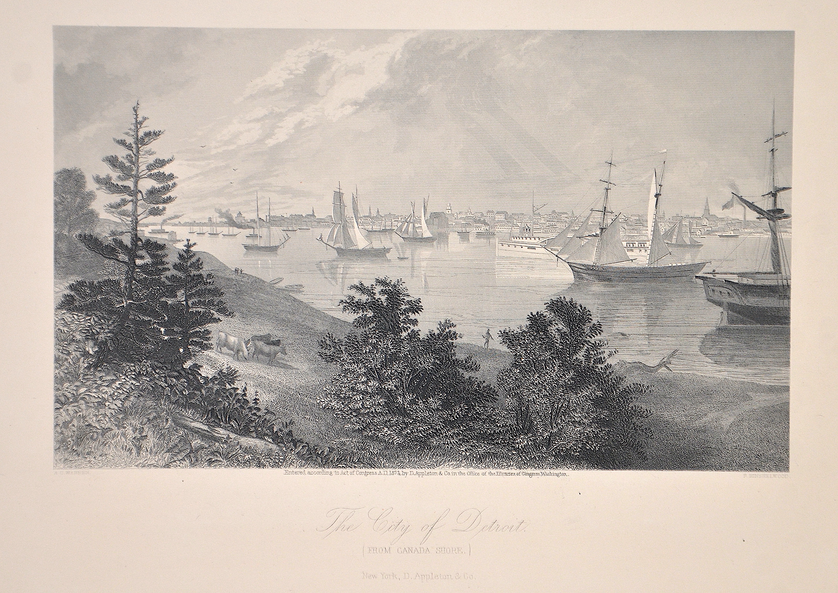 Hinshelwood R. The city of Detroit. (From Canada Shore)