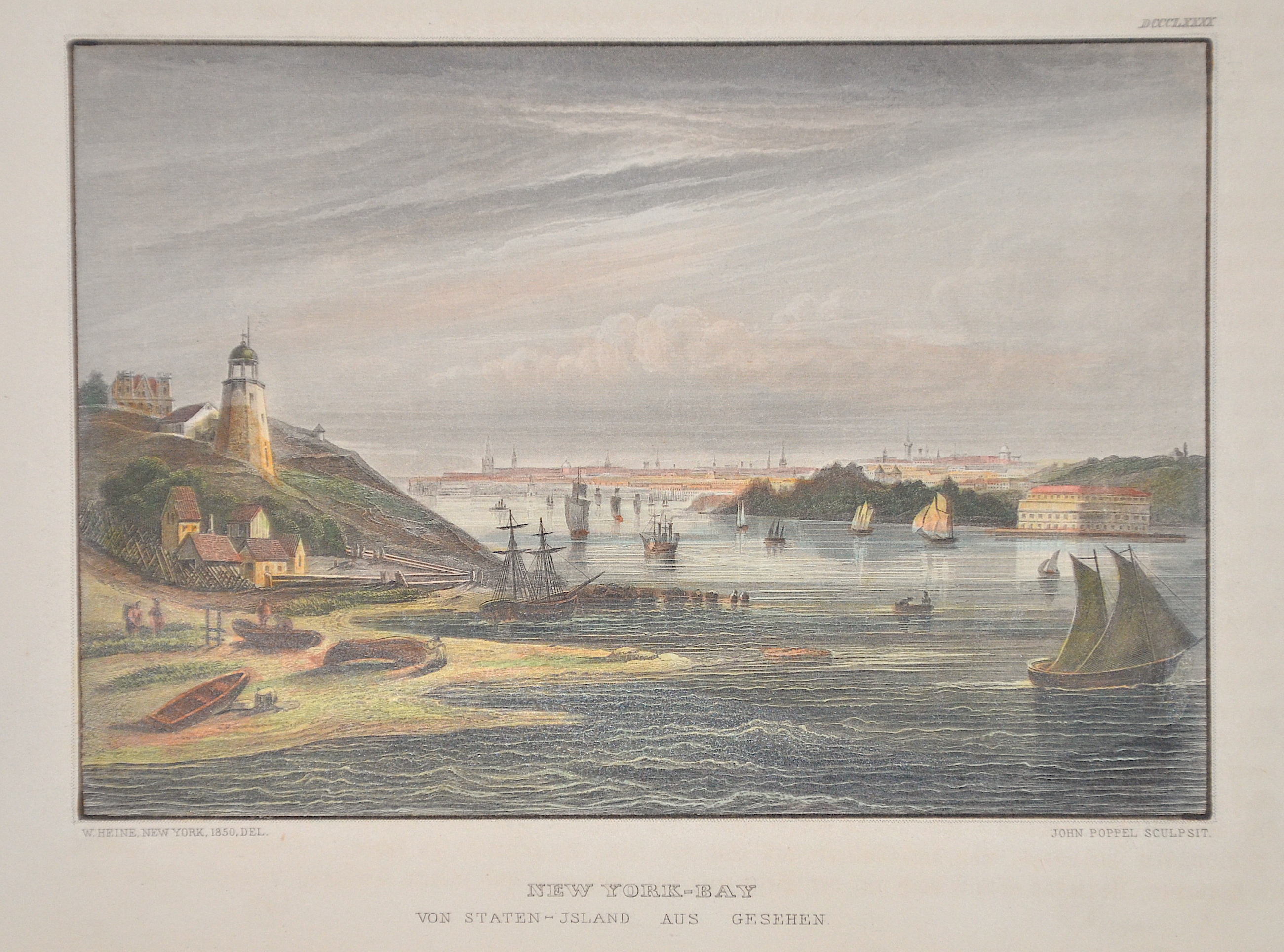 Poppel  New York -Bay von Staten – Island aus gesehen