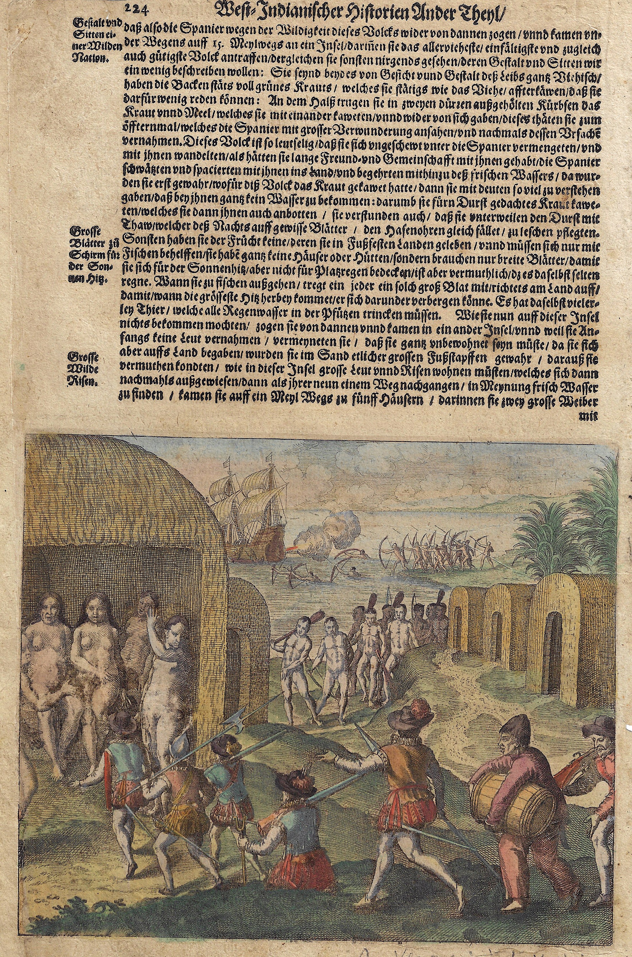 Bry, de Theodor, Dietrich Herrn Americi Vesputii andere Schiffart in Americam Anno Christi 1499.
