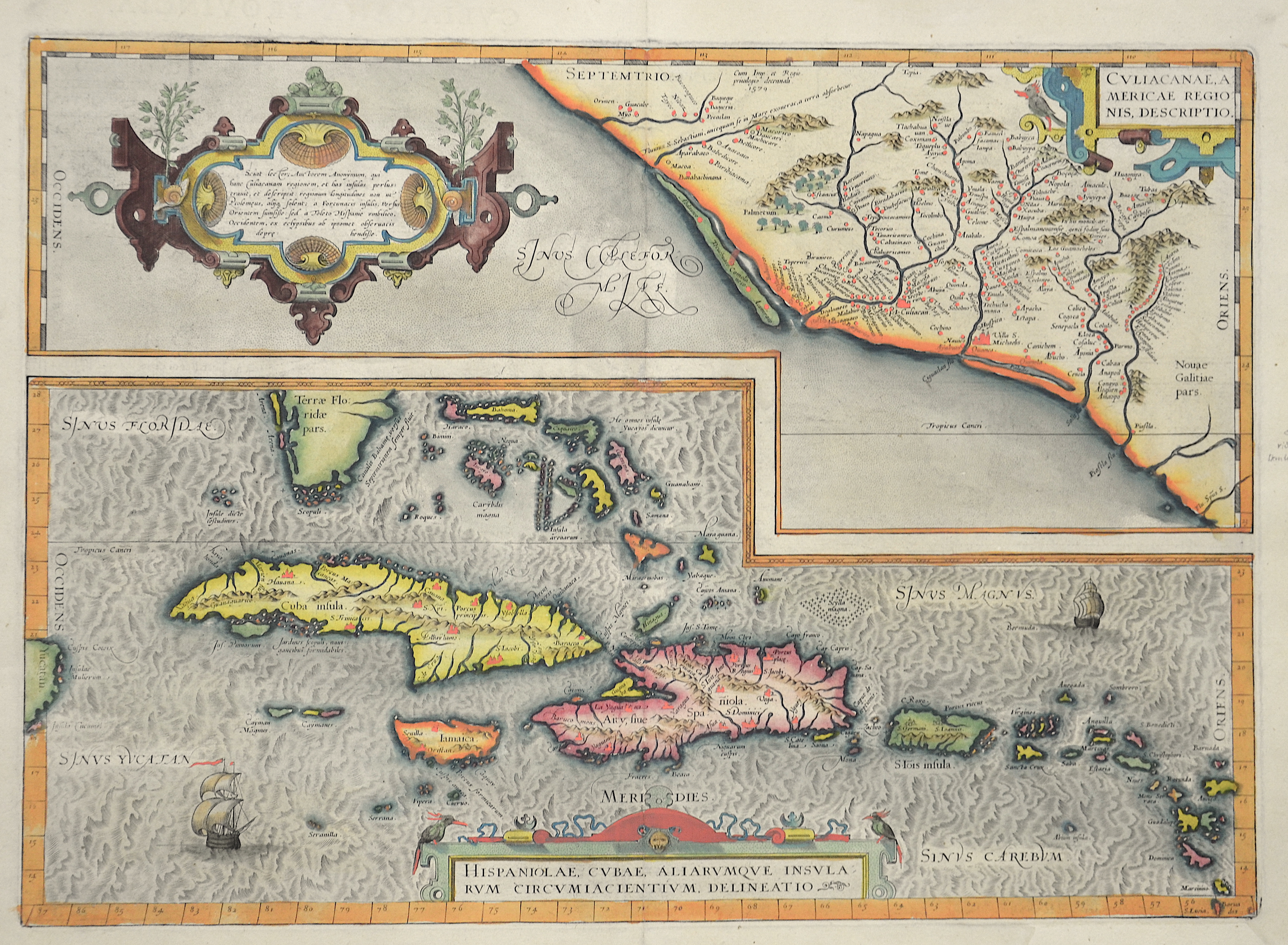 Ortelius  Hispaniolae Cubae aliarumque insularum…