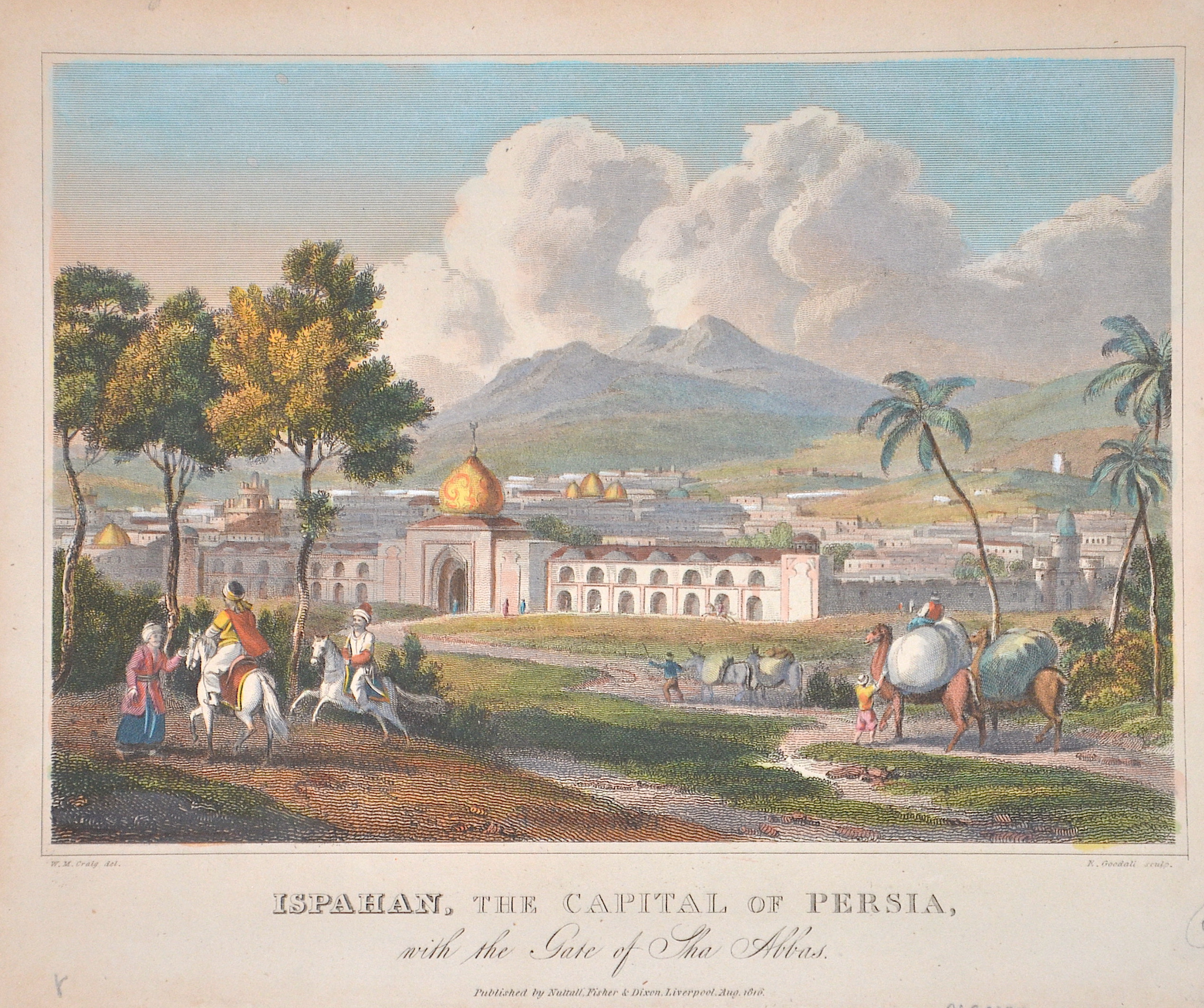 Goodall E. Isphahan, The Capital of Persia with the gate Gate of the Sha Abbas