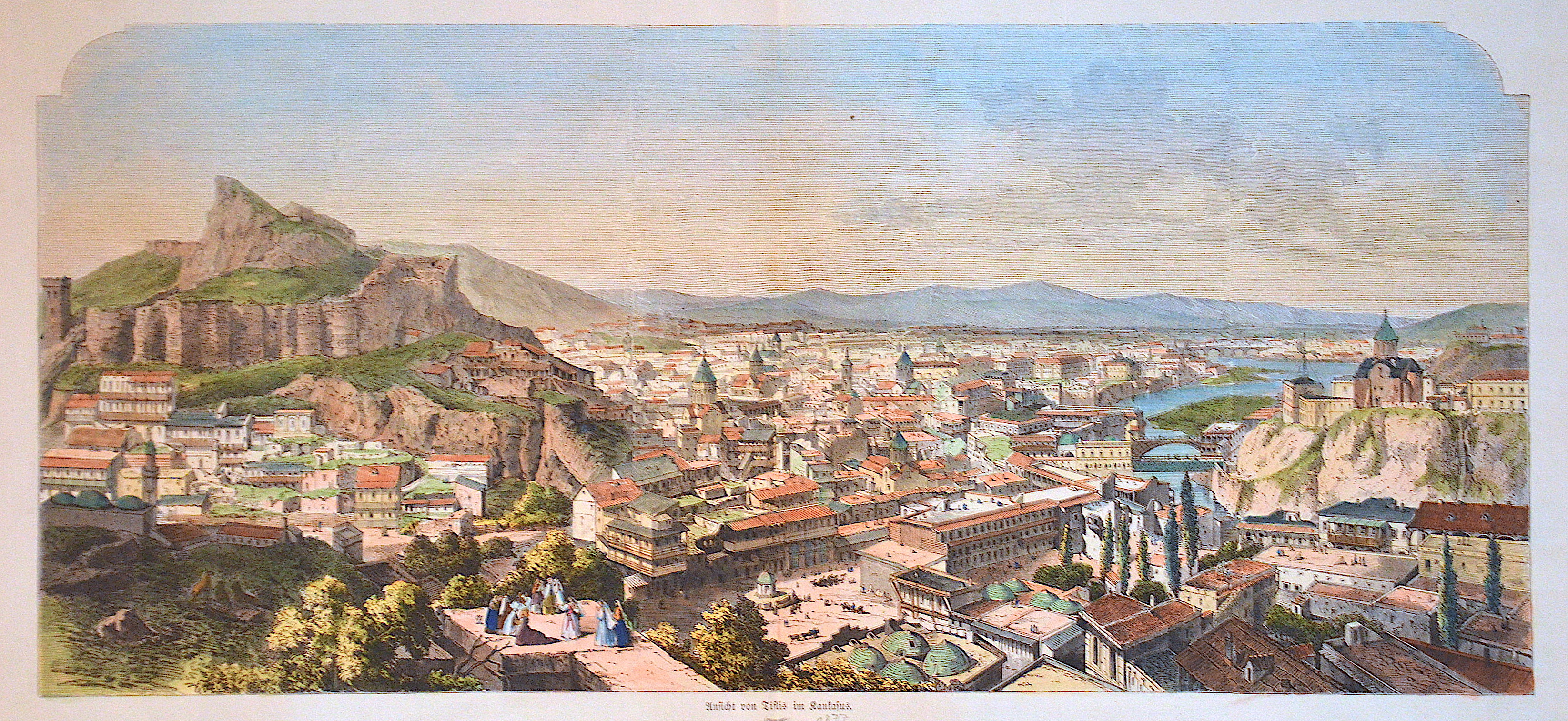 Anonymus  Ansicht von Tiflis im Kaukasus.