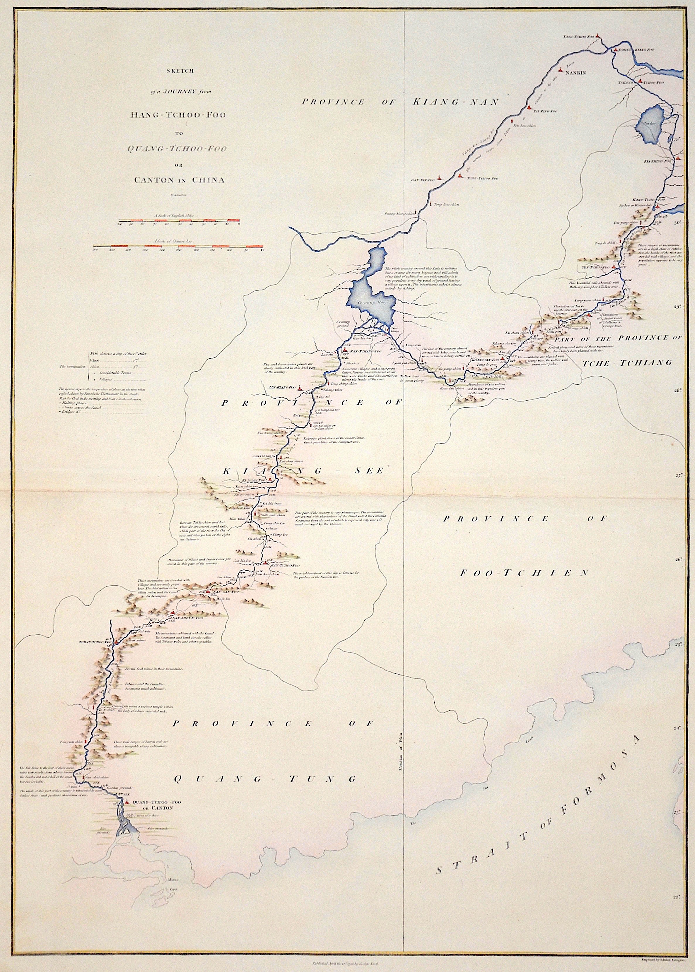 Straunton  Sketch of a Journey from Hang-Tchoo-Foo to Quang-Tchoo-Foo or Canton in China.