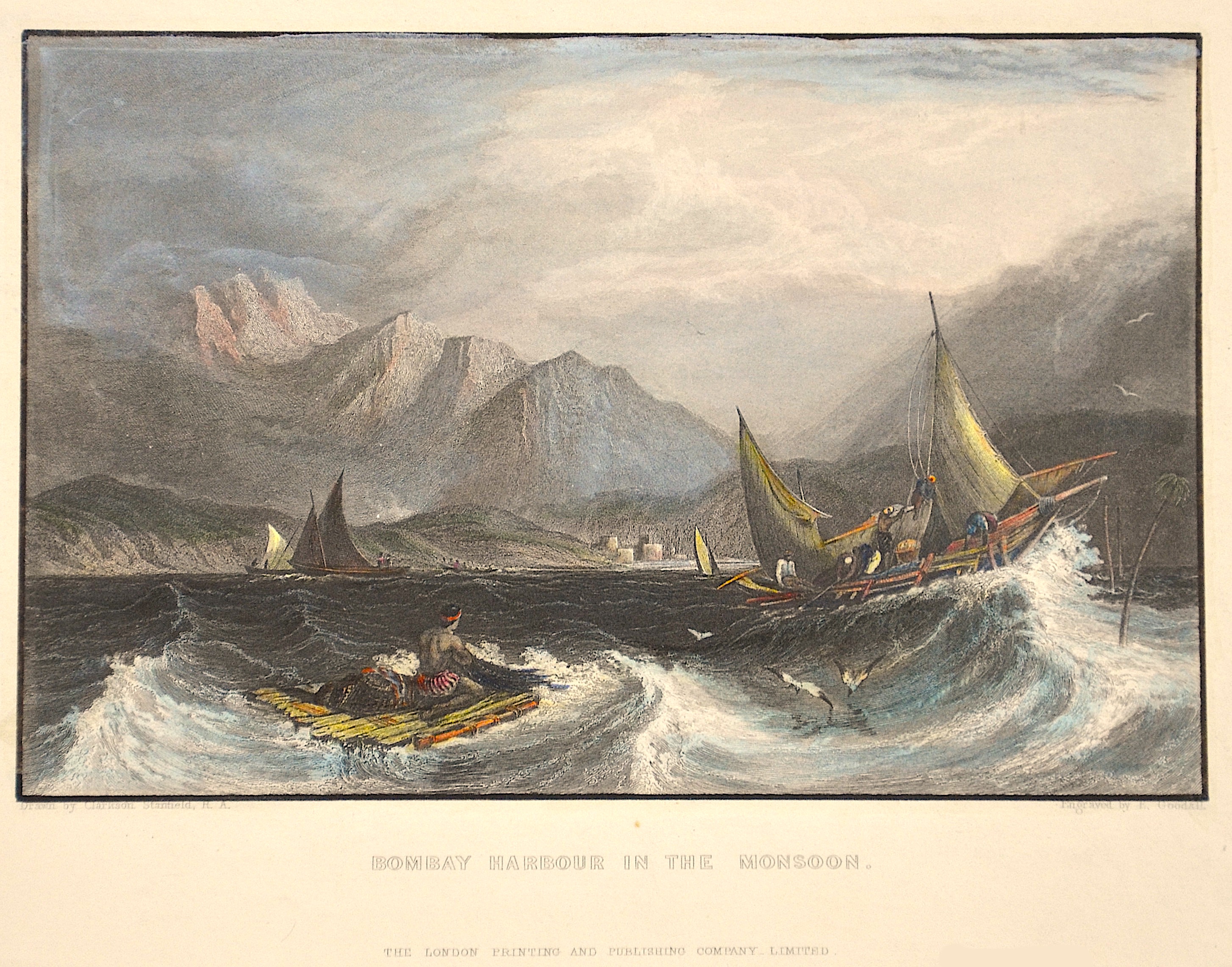 Goodall E. Bombay harbour in the Monsoon