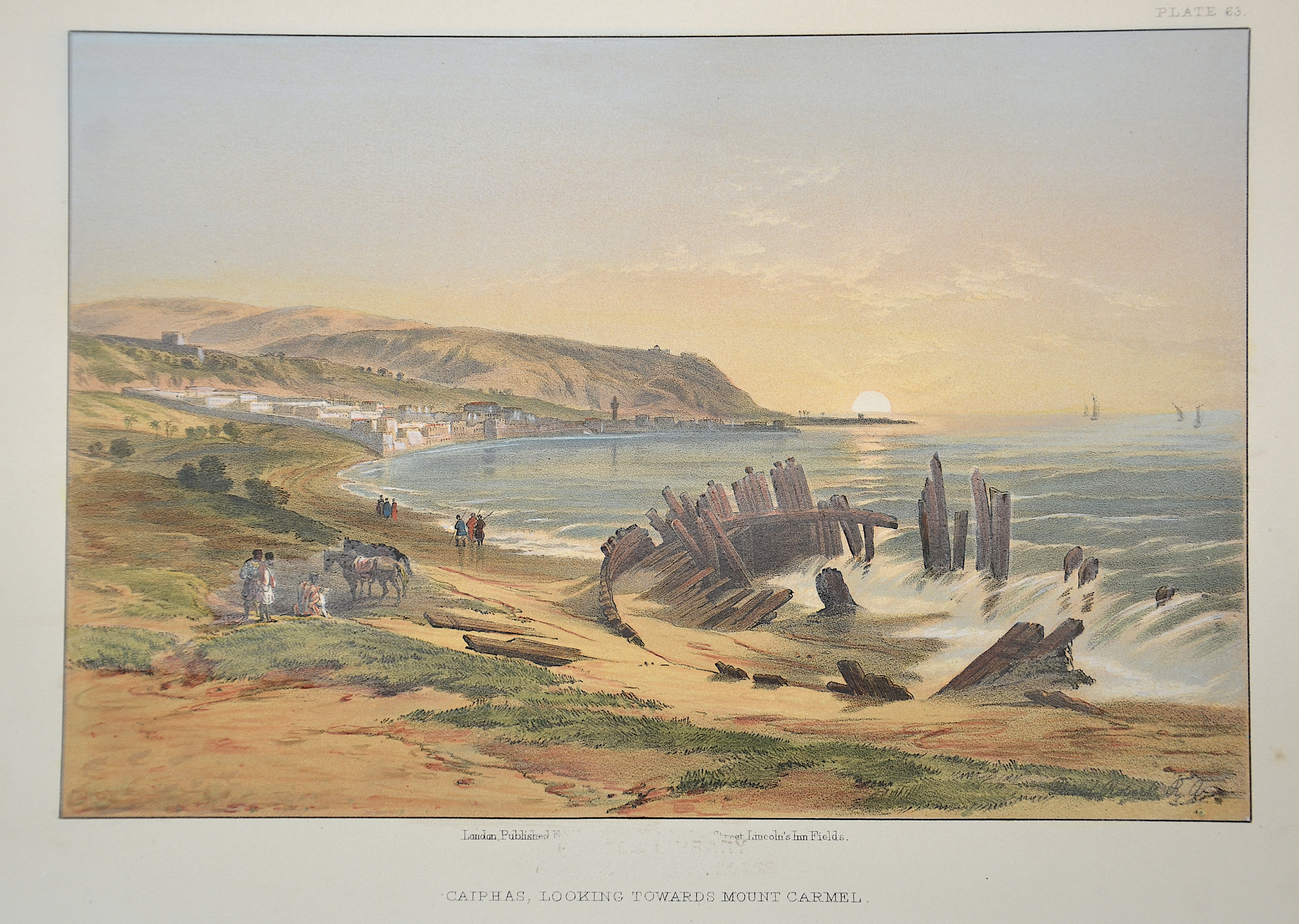 Roberts Caiphas, looking towards Mount Carmel. / Plate 63.