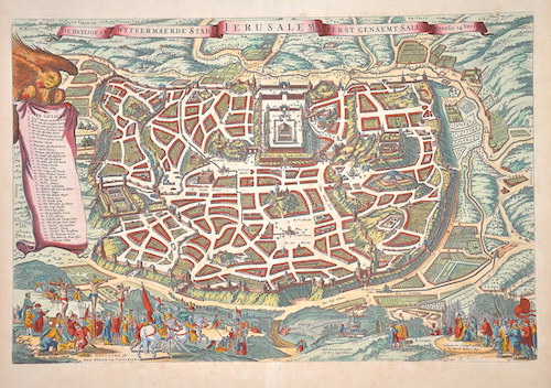 Janssonius Johann De heylige … Stadt Ierusalem …"