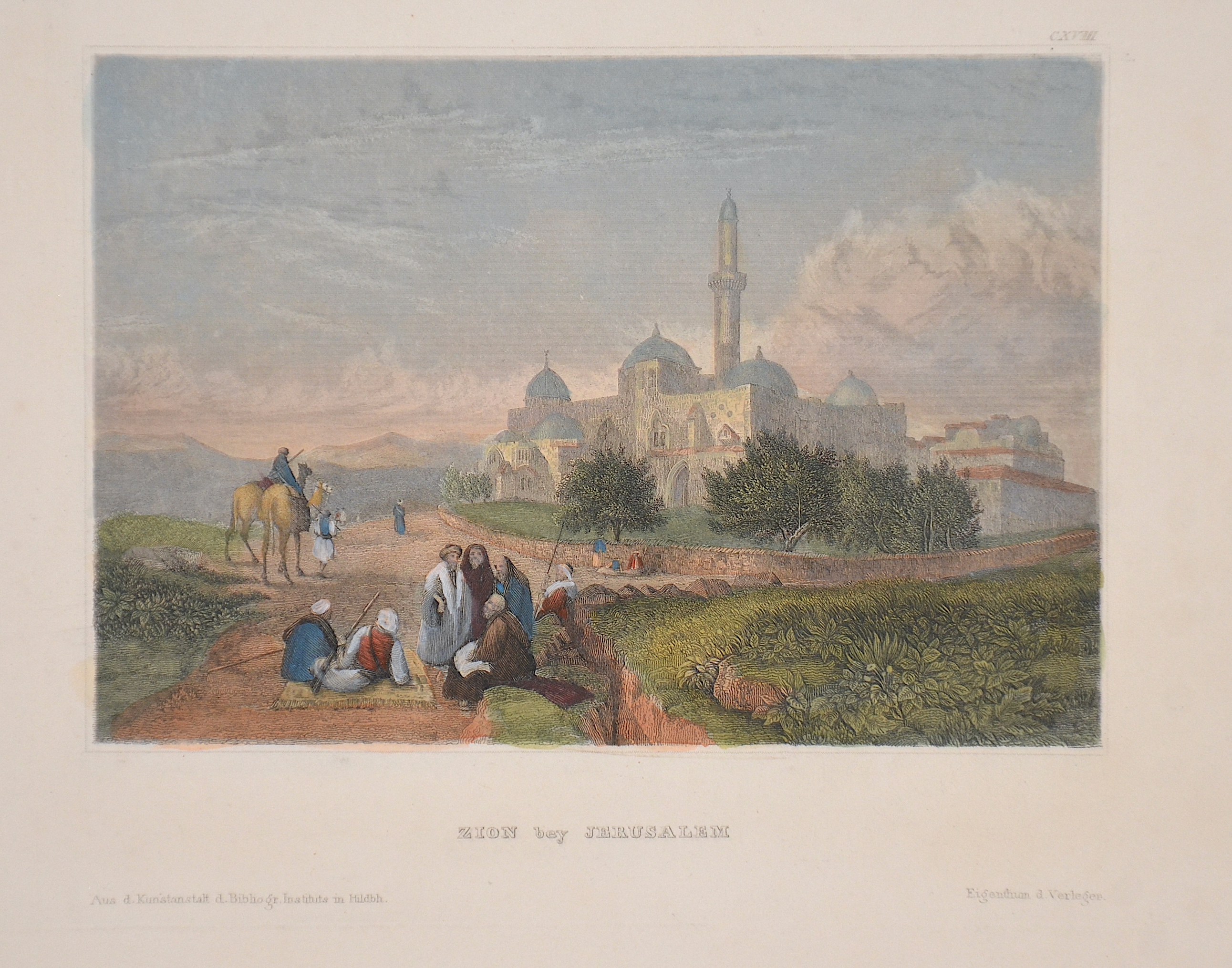 Kunstanstalt Hildburghausen Zion bey Jerusalem