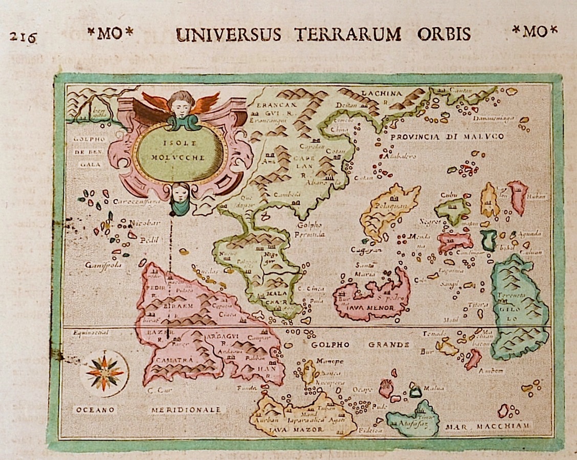 Lasor a Varea  Isole Molucche / Universus Terrarum Orbis