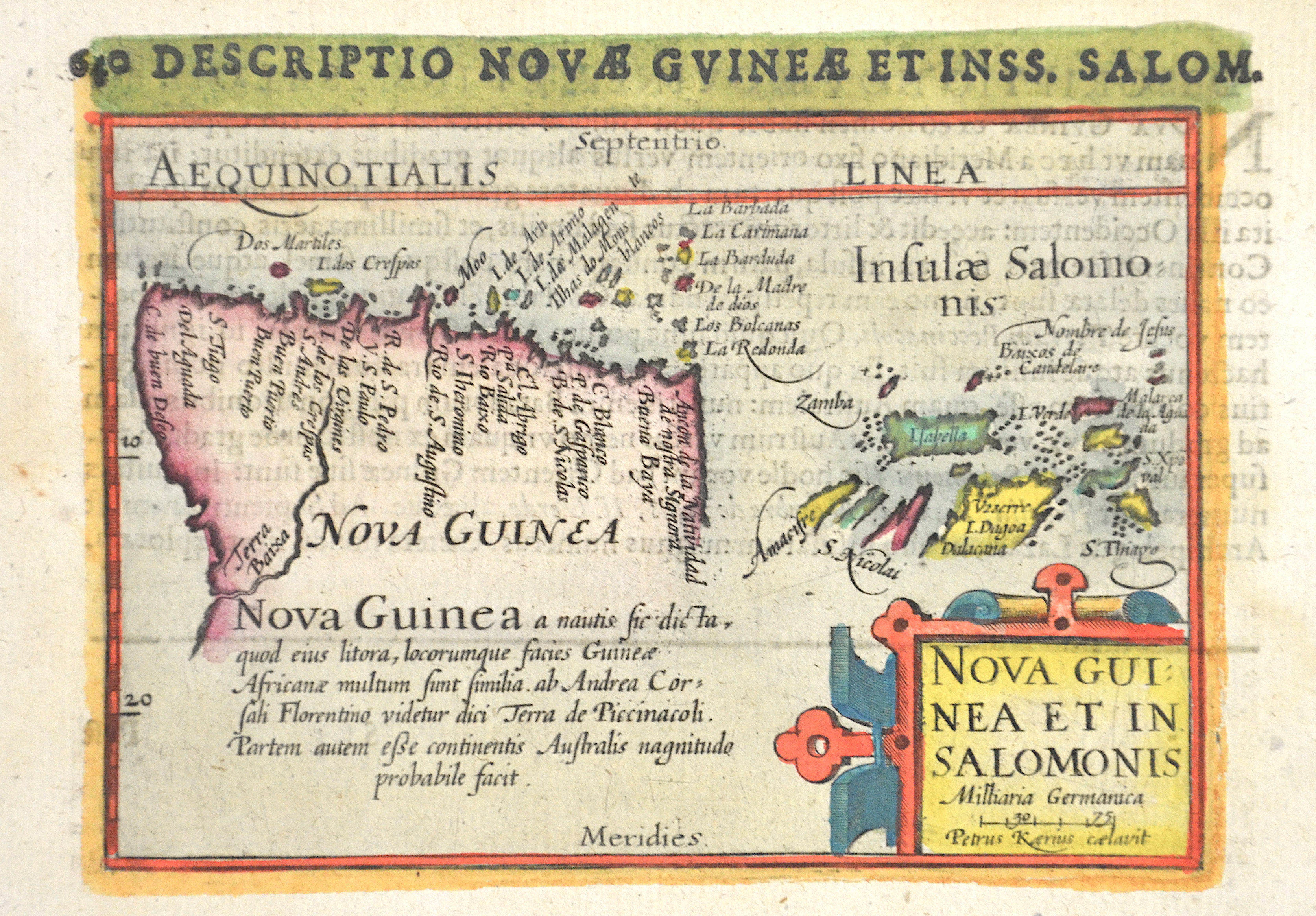 Kaerius Petrus Nova Guinea et in Salomonis