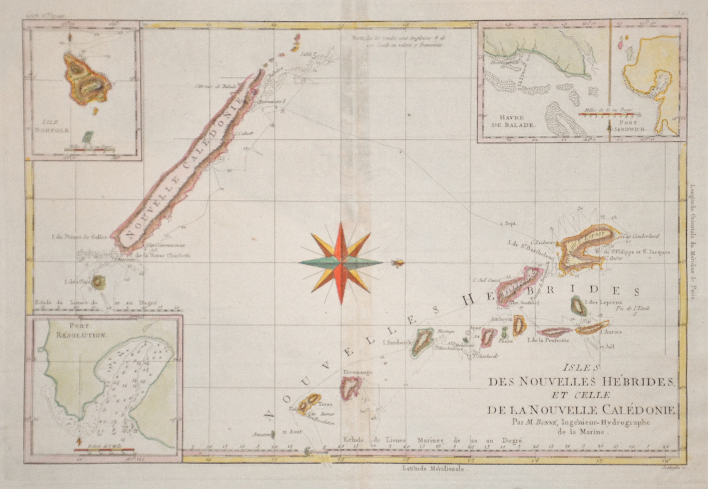 Bonne Rigobert Isles des Nouvelles Hebrides, et celle de la nouvelle Caledonie