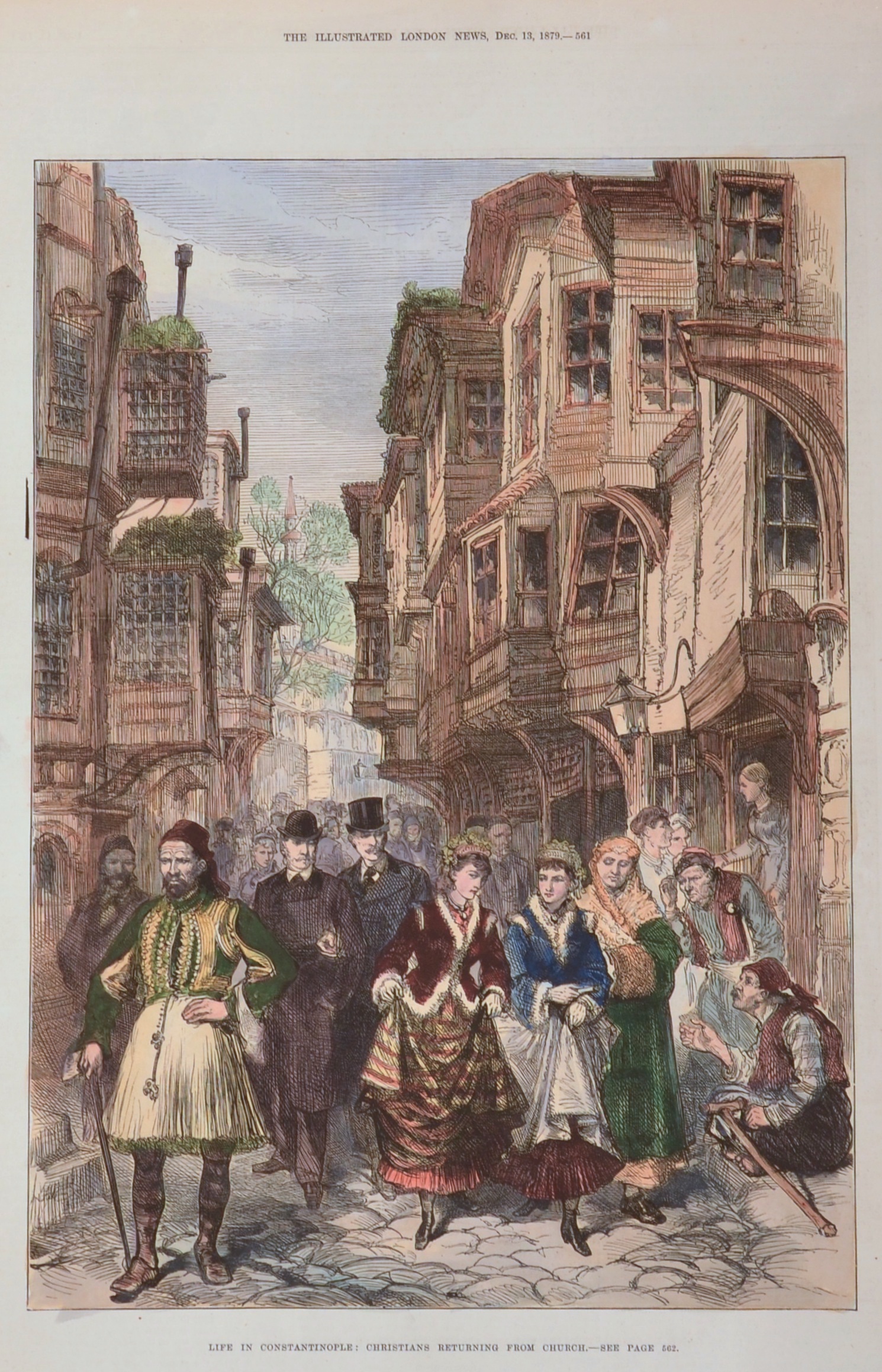 Anonymus  Life in Constantinople: Chritians returning from church