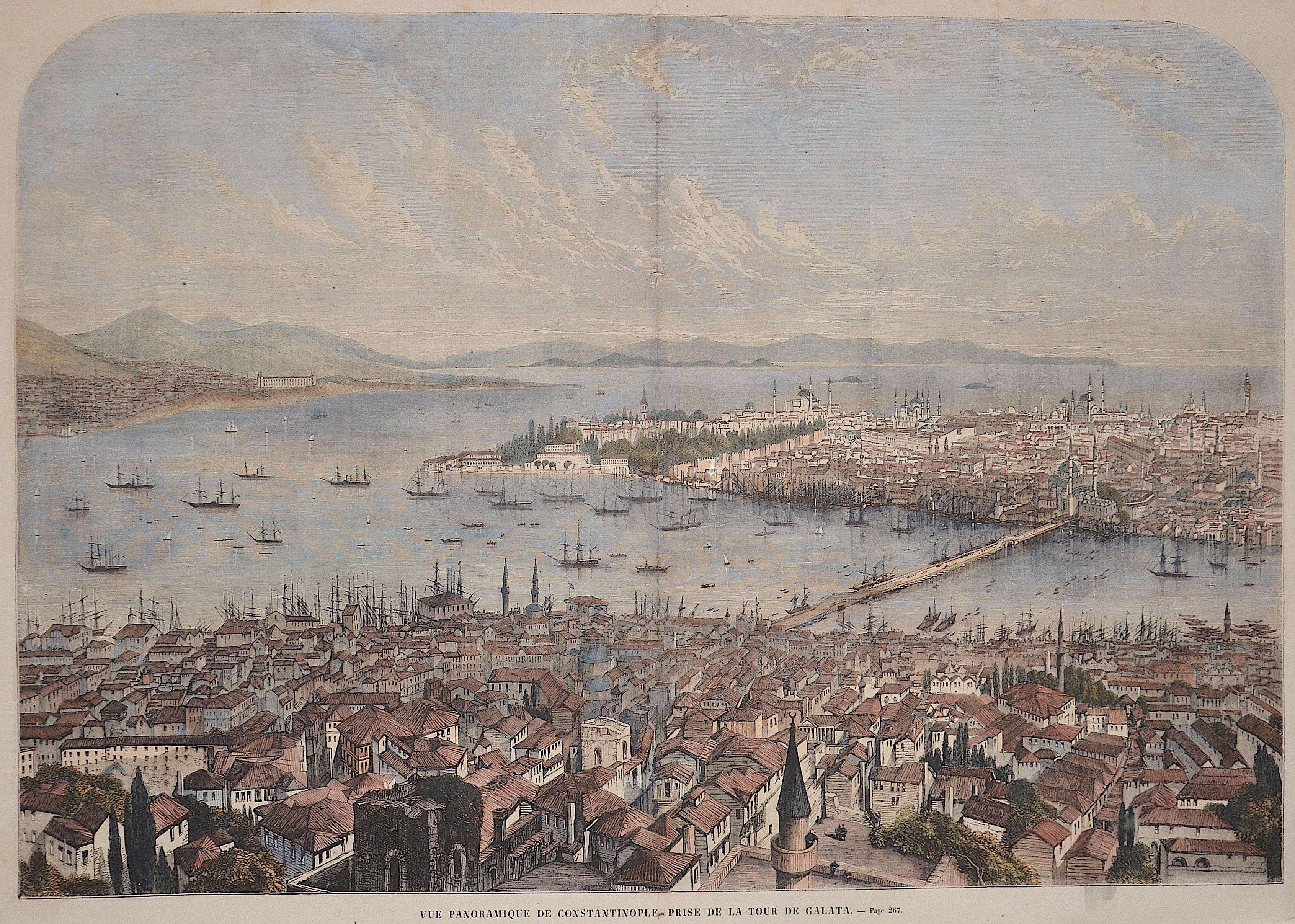 Anonymus  Vue panoramique de Constantinople prise de la tour de Galata