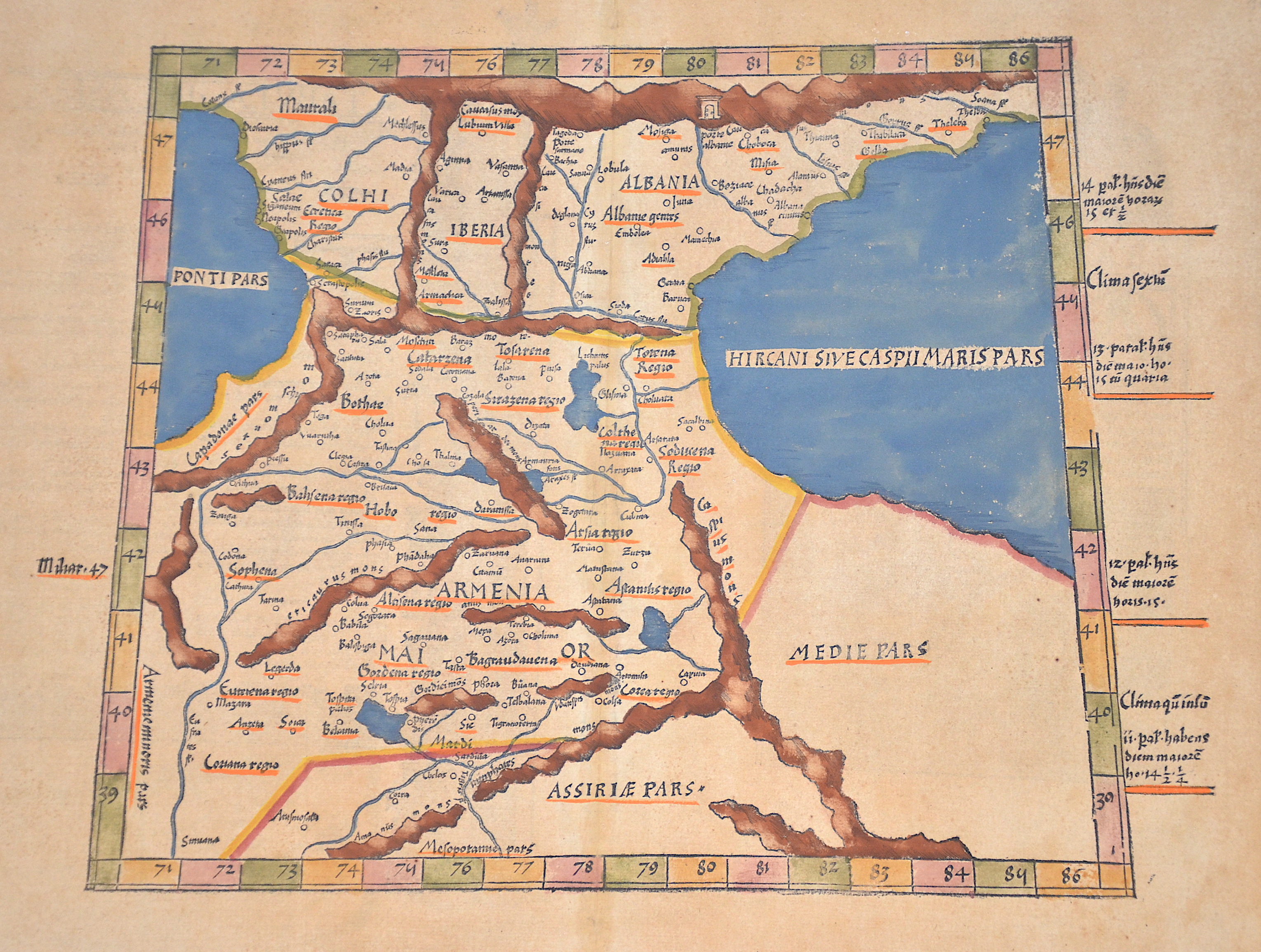 Ptolemy/ Fries Claudius/ Laurent (Lorenz) Tabula III Asiae