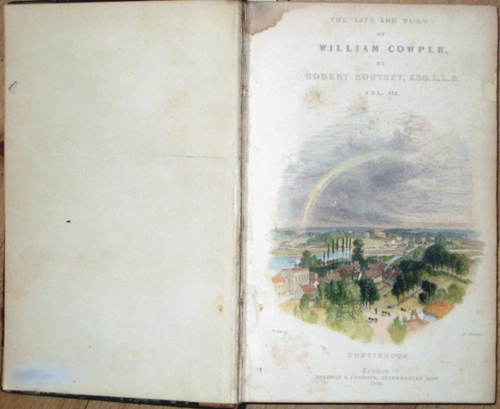 Baldwin & Cradock  The life and works of William Cowper by Robert Southey