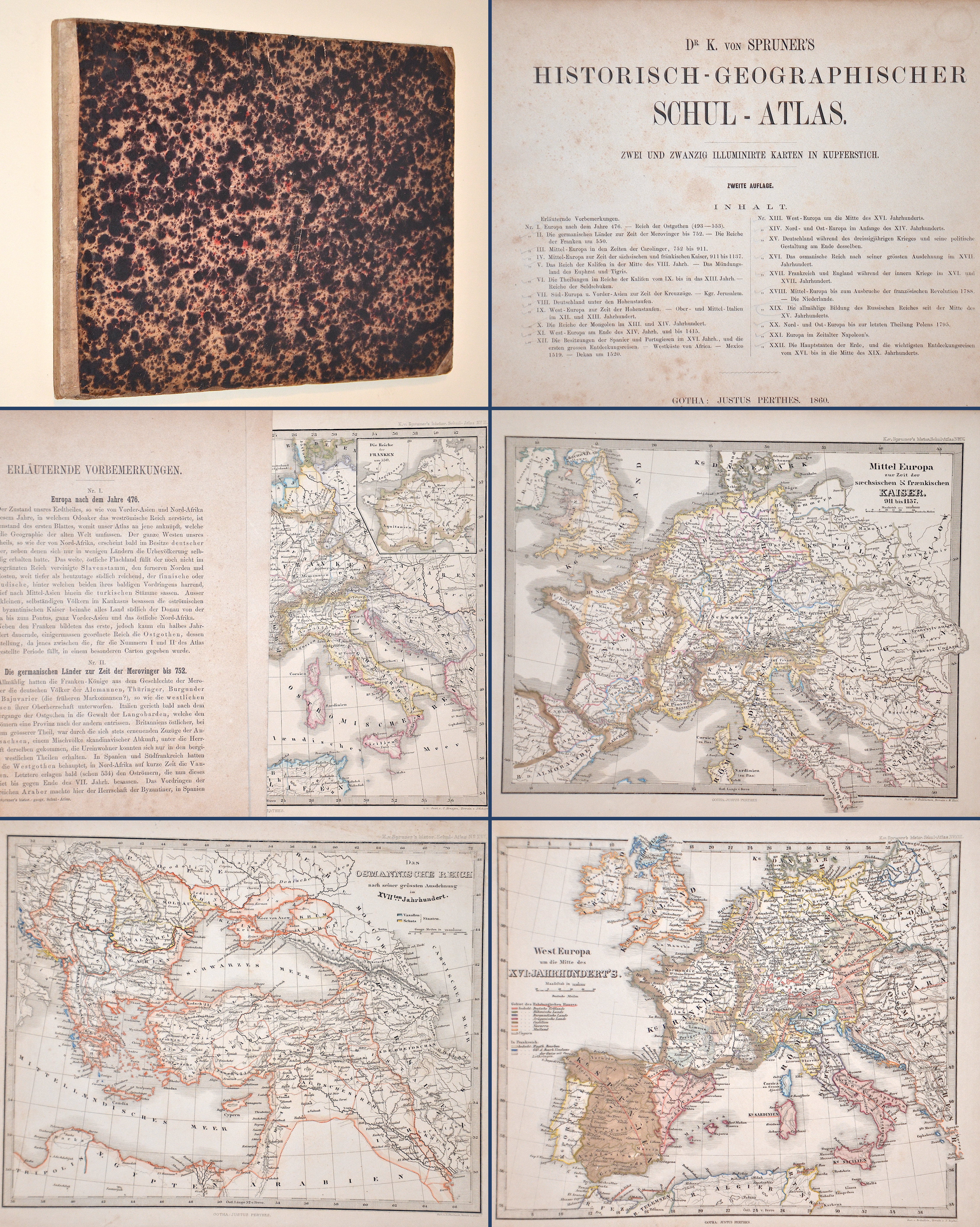 Perthes Justus Dr. K. von Spruner’s Historisch-Geographischer Schul-Atlas.