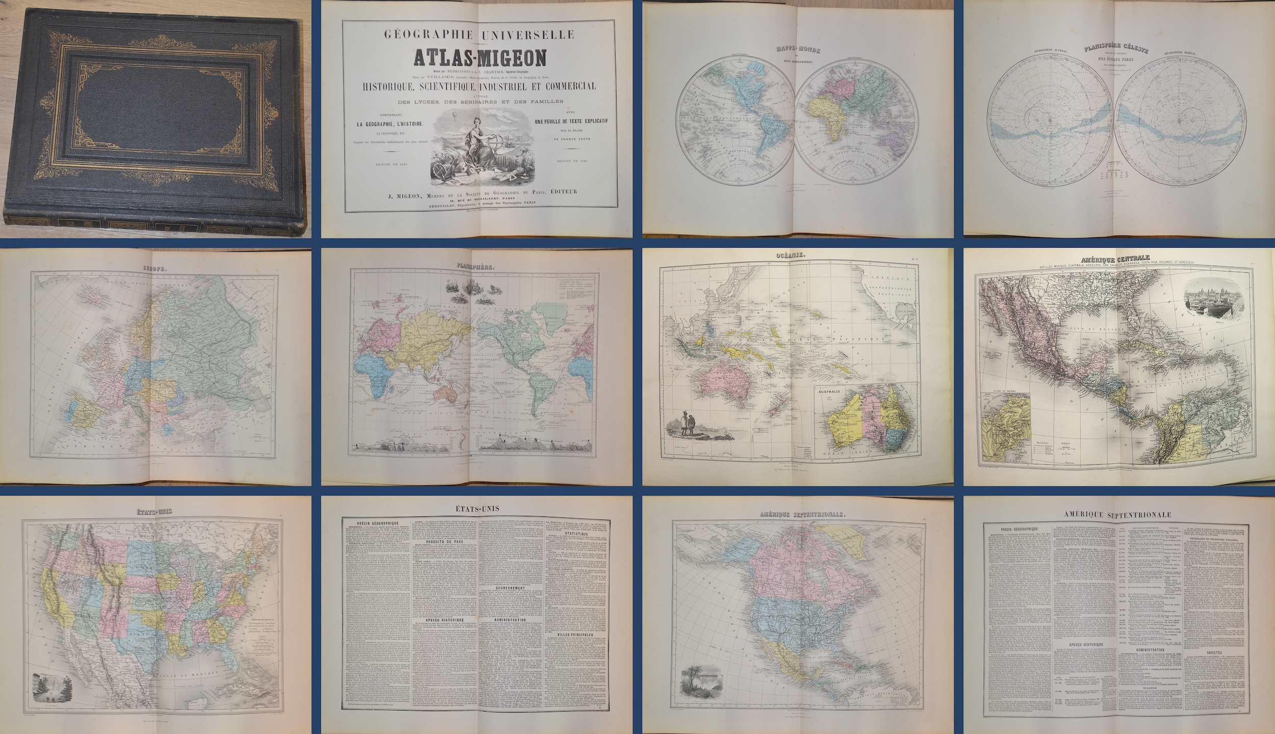Migeon J. Geographie Universelle Atlas-Migeon Geographie Universelle / Historique, Scientifique, Industriel et Commercial
