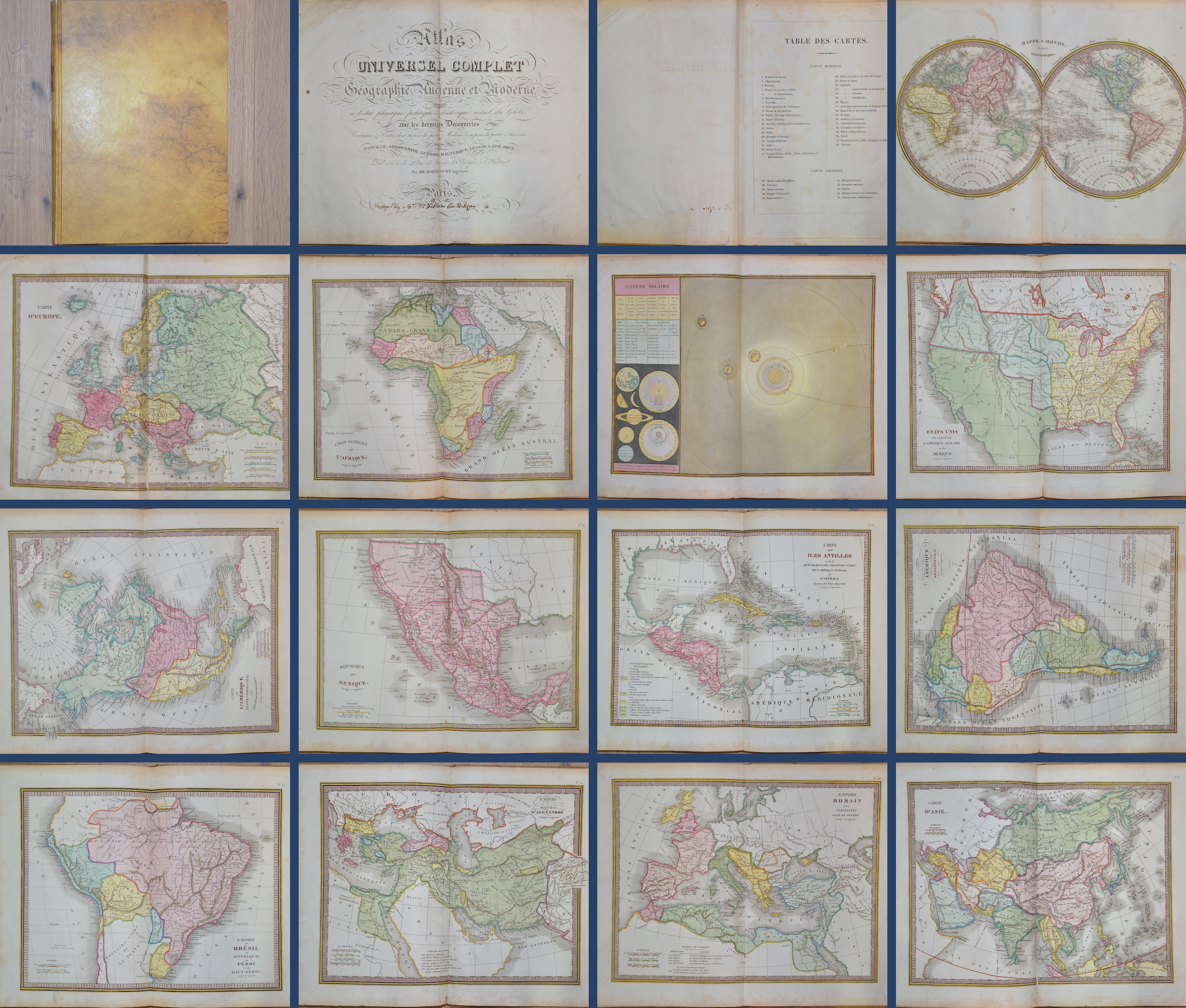 Arrowsmith John Atlas Universel Complet Geographie Ancienne et Moderne,