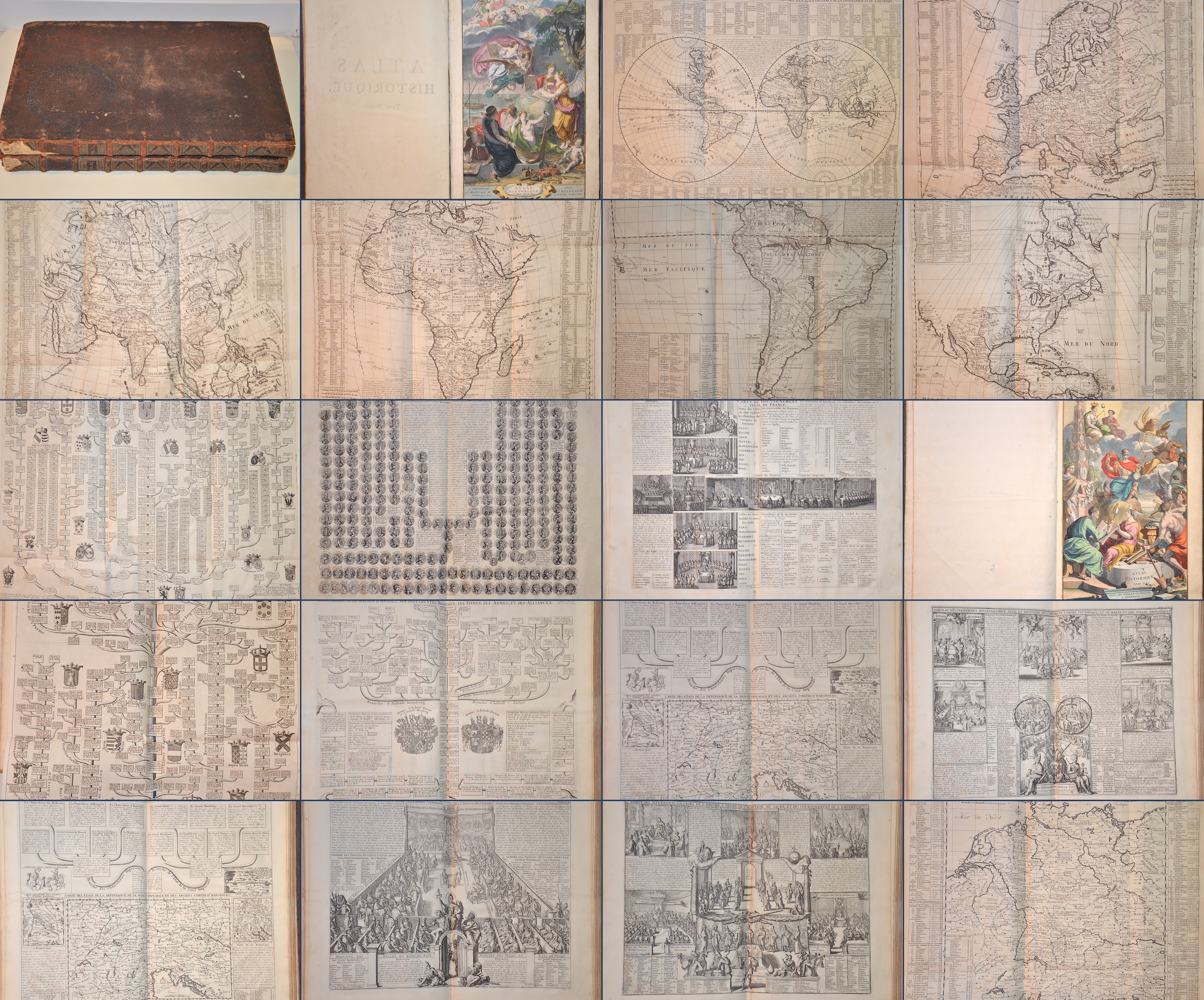 Chatelain  Atlas Historique, Tome Premier / Atlas Historque Tome II.