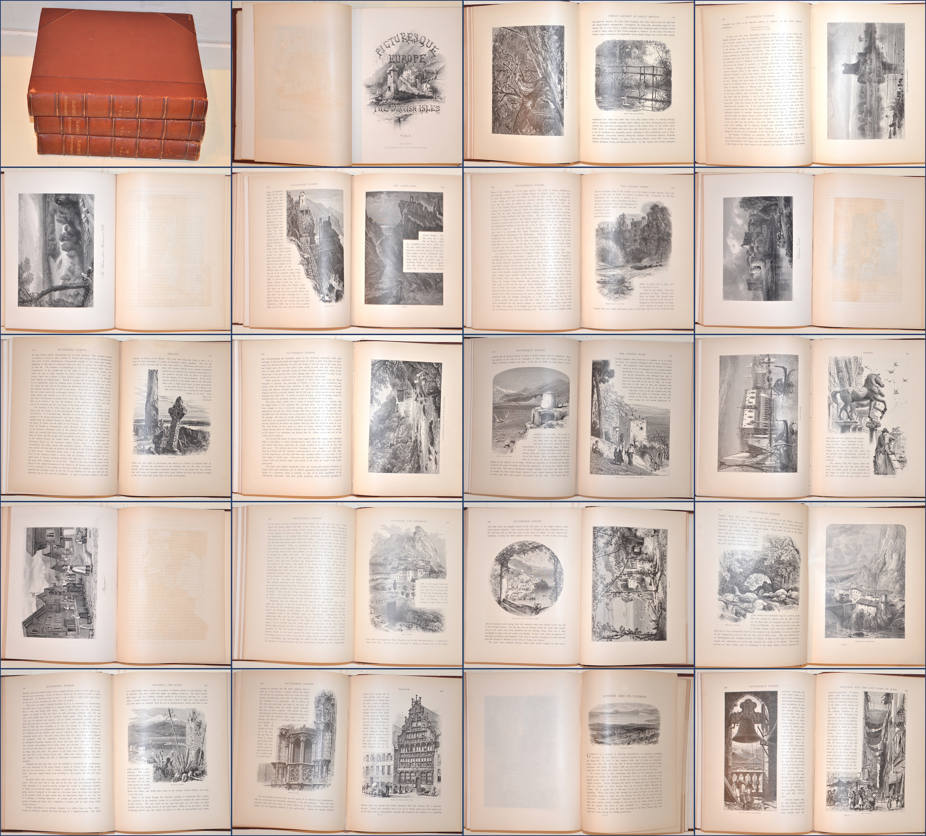 Appleton D. Picturesque Europe Vol. I, II, III