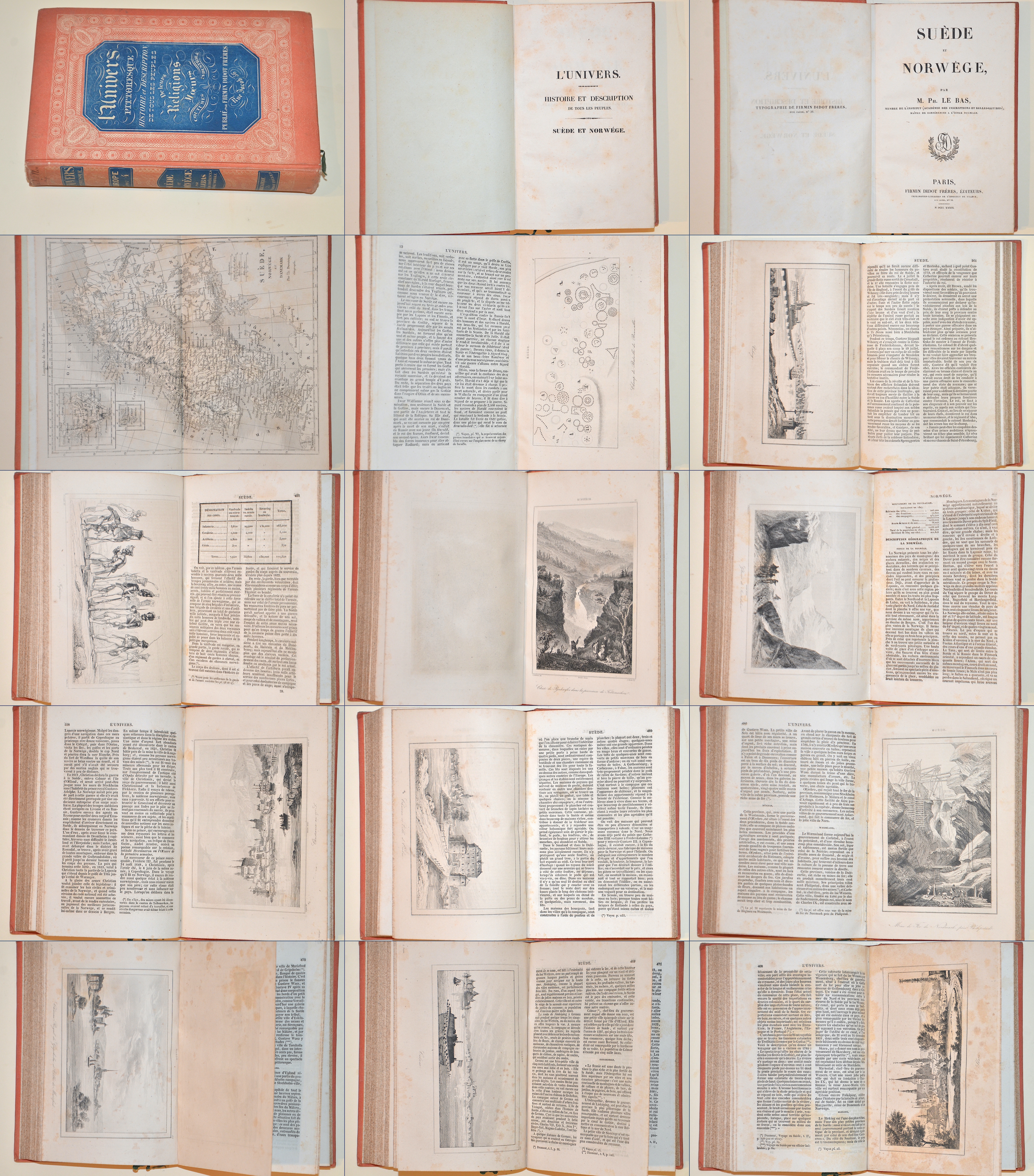 Frères L’Univers Pittoresque Histoire et Description de tous les Peuples De leurs Religions Moeurs. Suede et Norvege par M. Lebas
