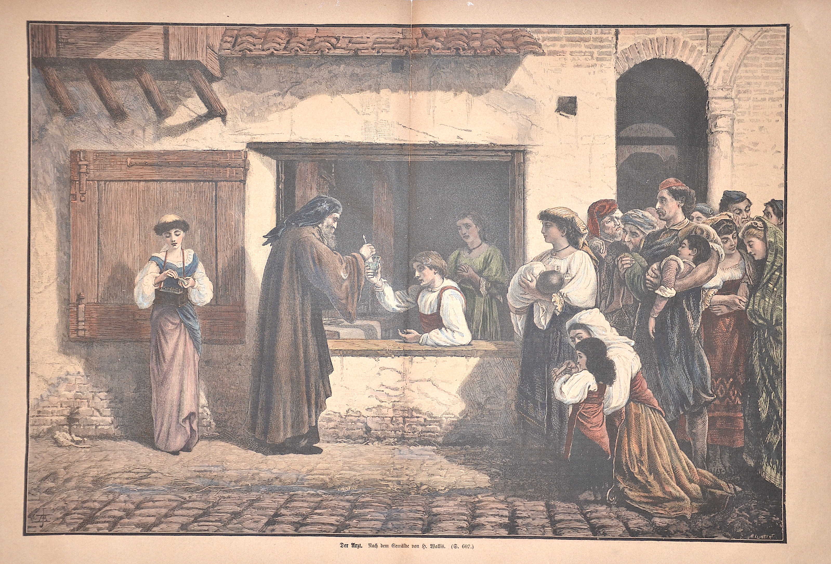 Wallis Henry Der Arzt. Nach dem Gemälde von H. Wallis