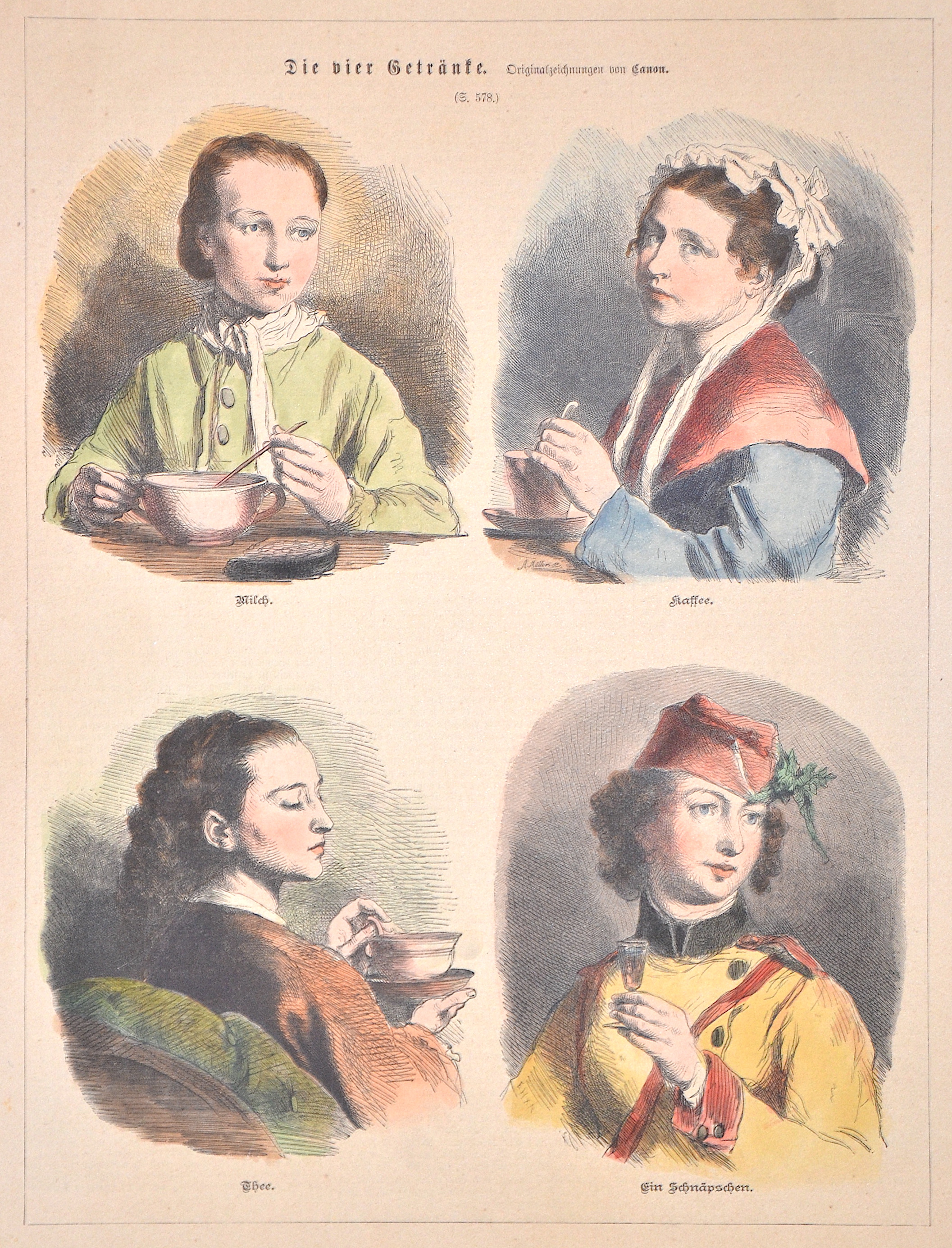 Canon Hans Die vier Getränke.