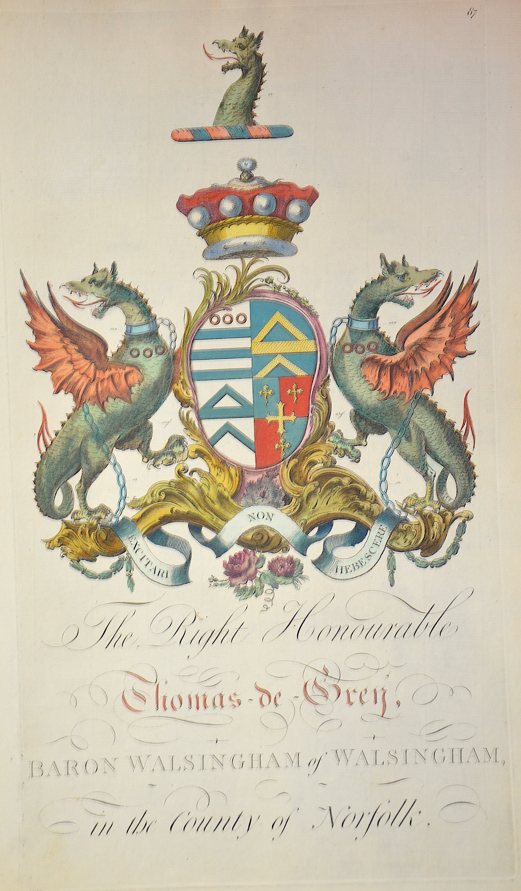 Edmondson The Right Honourable Thomas-de-Grey Baron Walsingham of Walsingham in the county of Norfolk