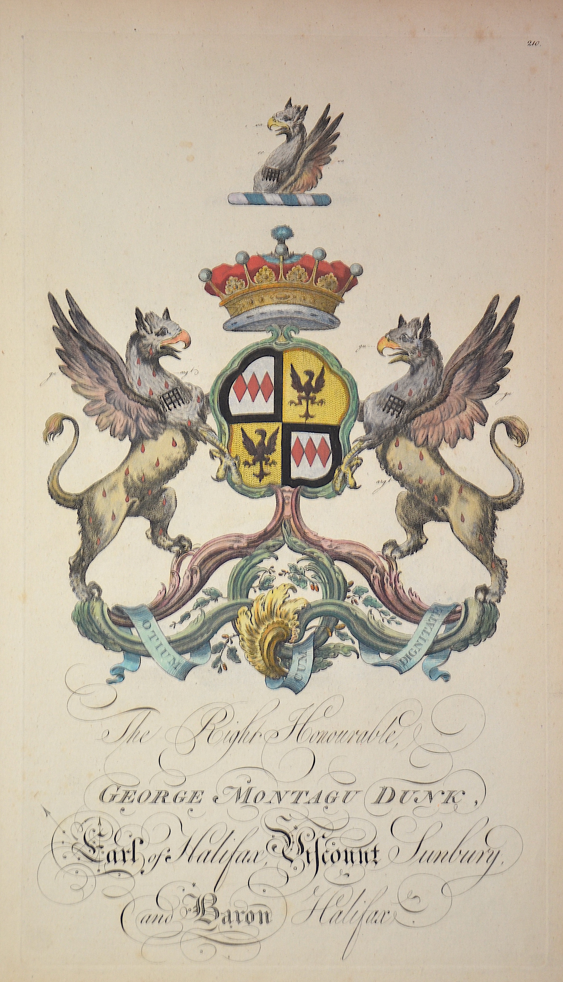 Edmondson Joseph The Right Honourable George Montagu Dunk, earl of Halifax,  Wiscount Sunbury and Baron Halifax.